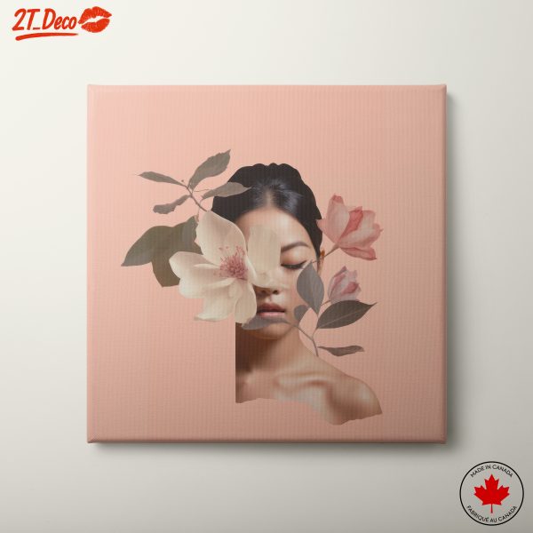 Stylish Floral Art Portrait