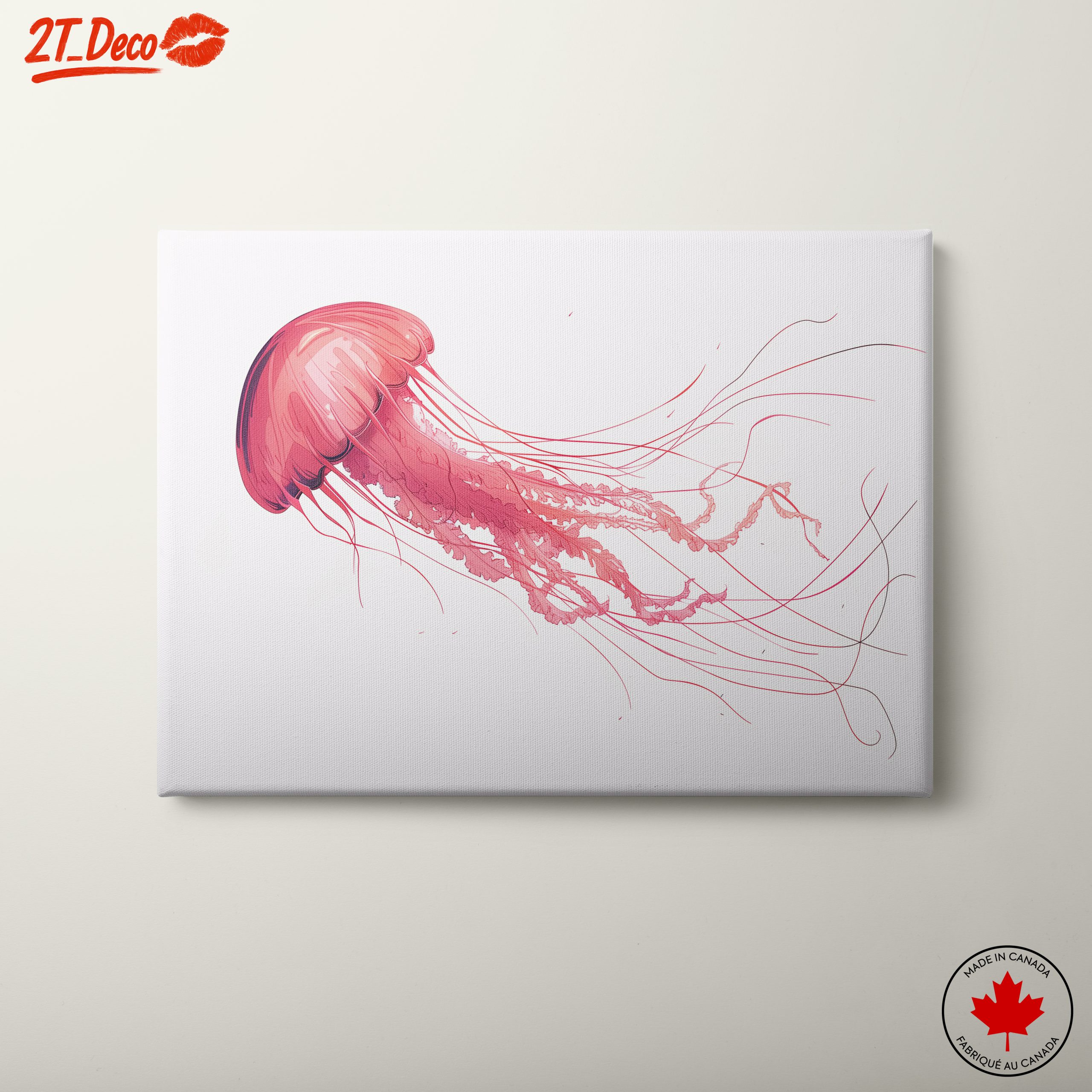 Stylized Jellyfish Abstract Art 2