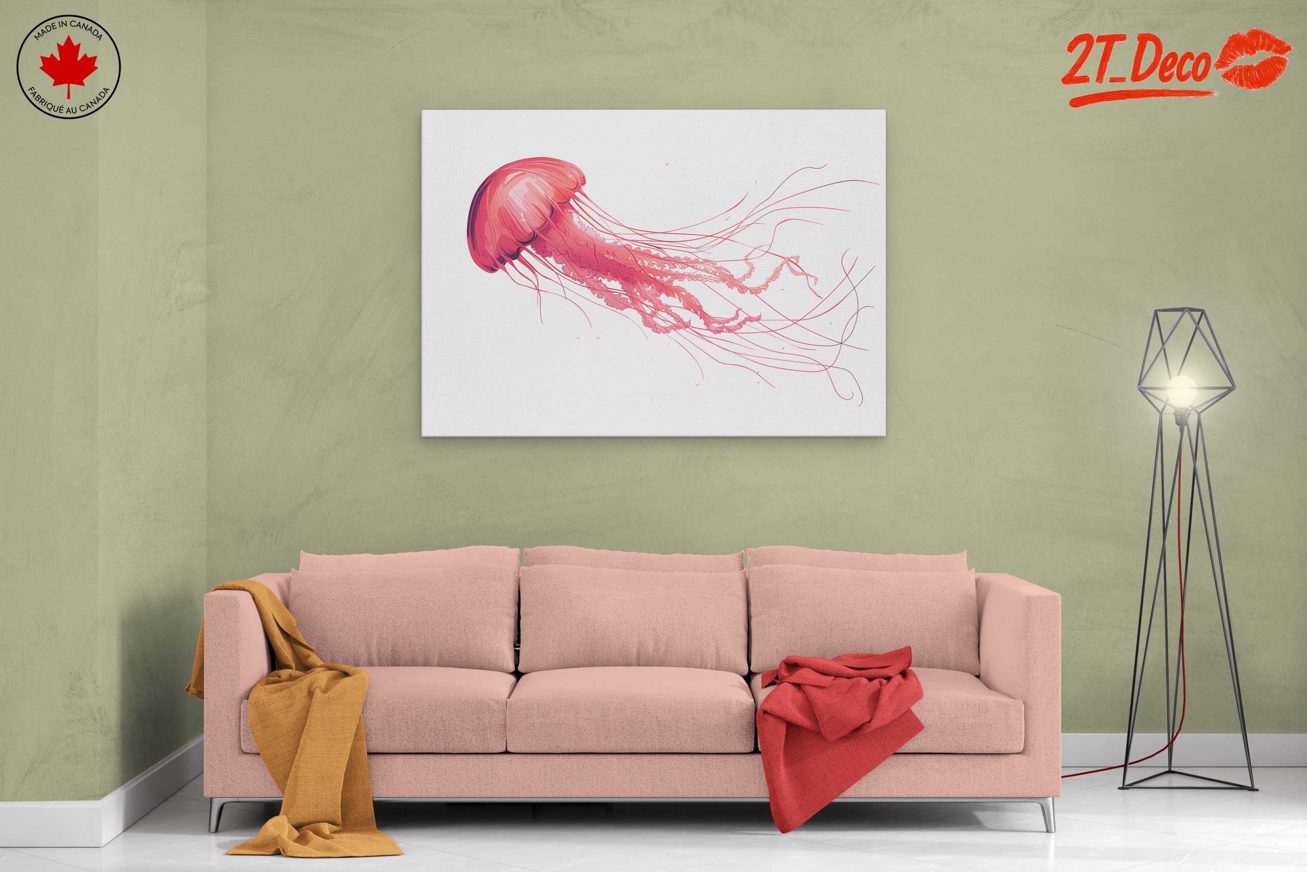 Stylized Jellyfish Abstract Art 2 - Image 2