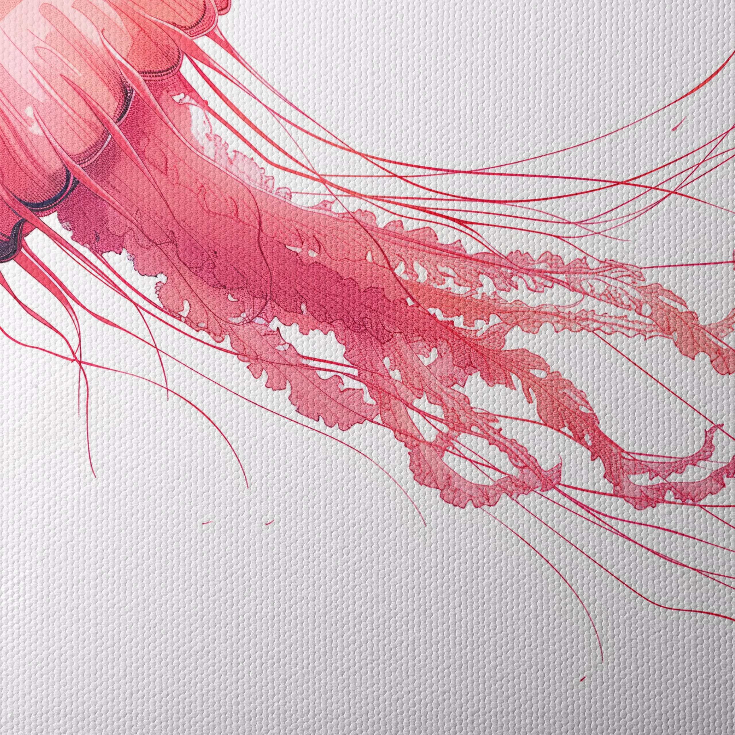 Stylized Jellyfish Abstract Art 2 - Image 4