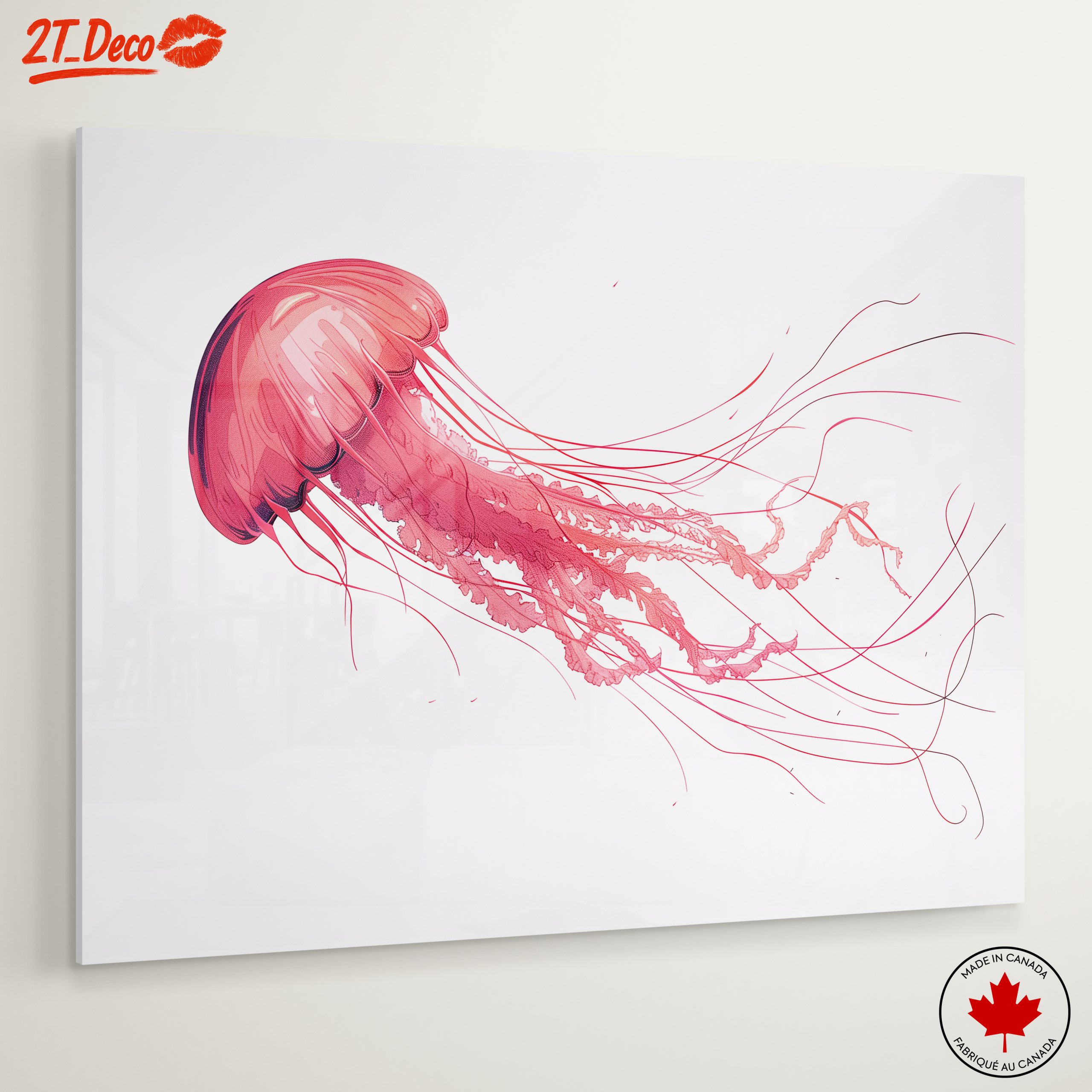 Stylized Jellyfish Abstract Art 2 - Image 6