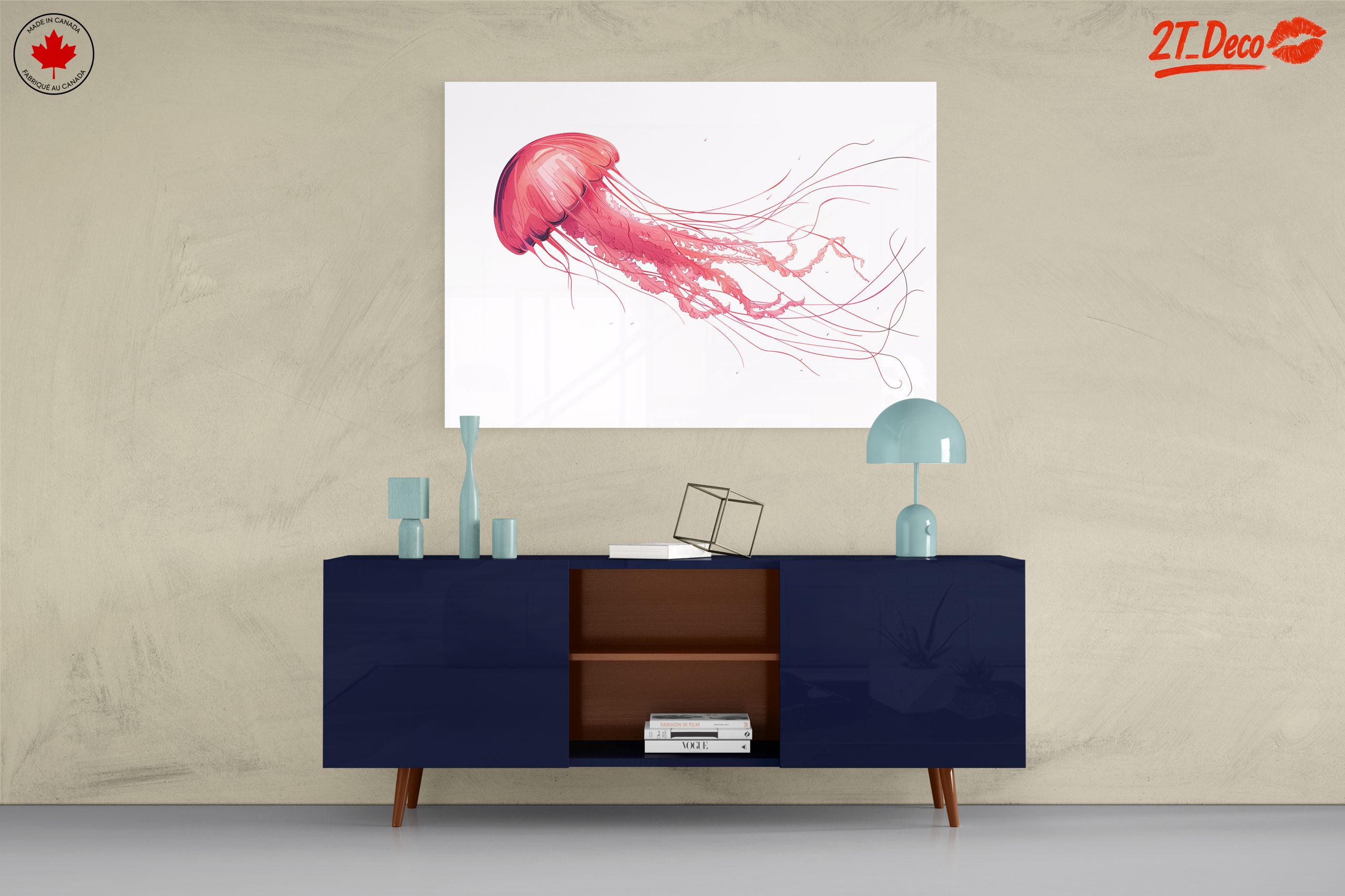 Stylized Jellyfish Abstract Art 2 - Image 8