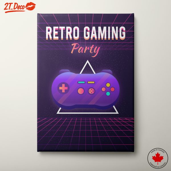 Colorful Retro Gaming Controller Art