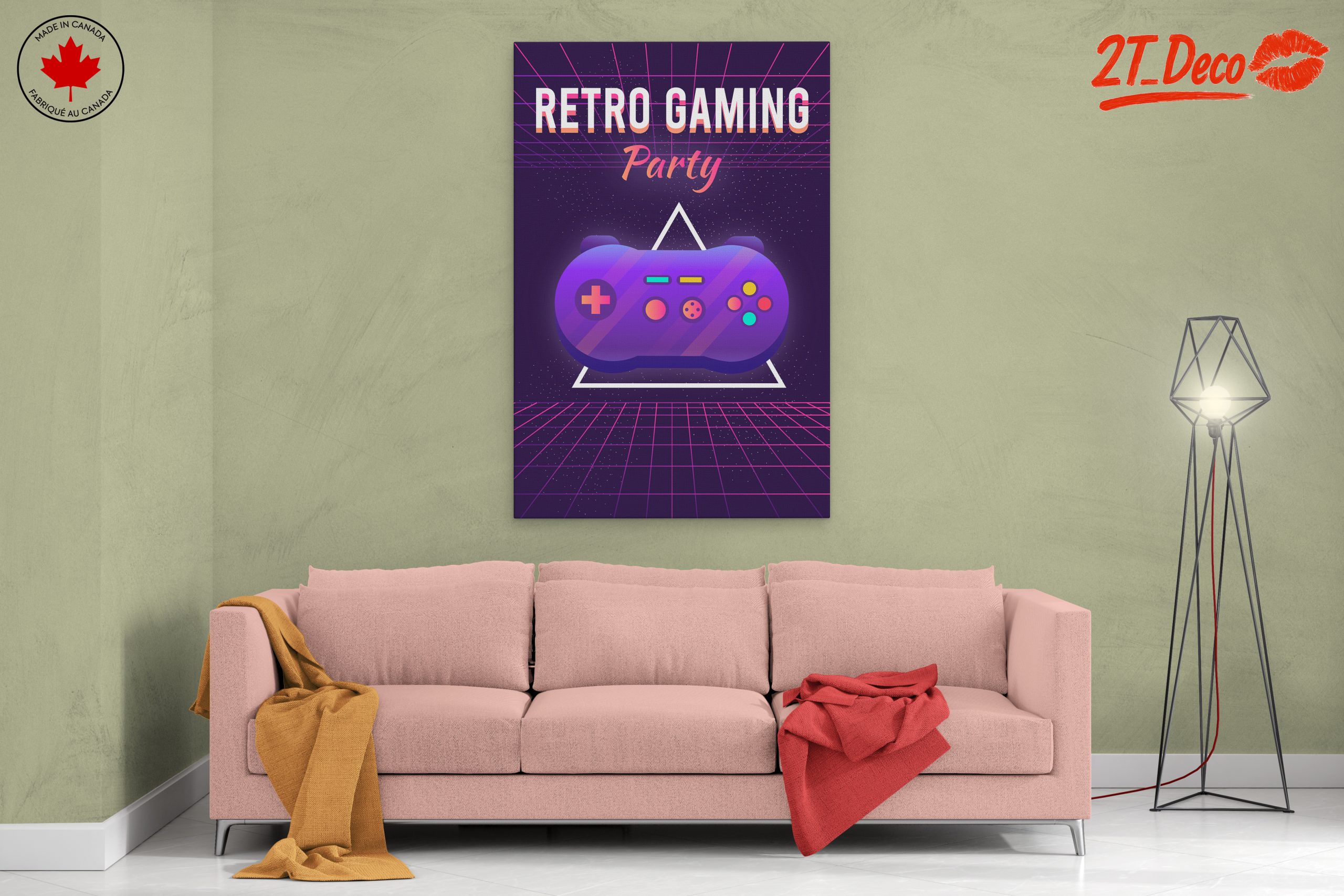 Colorful Retro Gaming Controller Art - Image 2