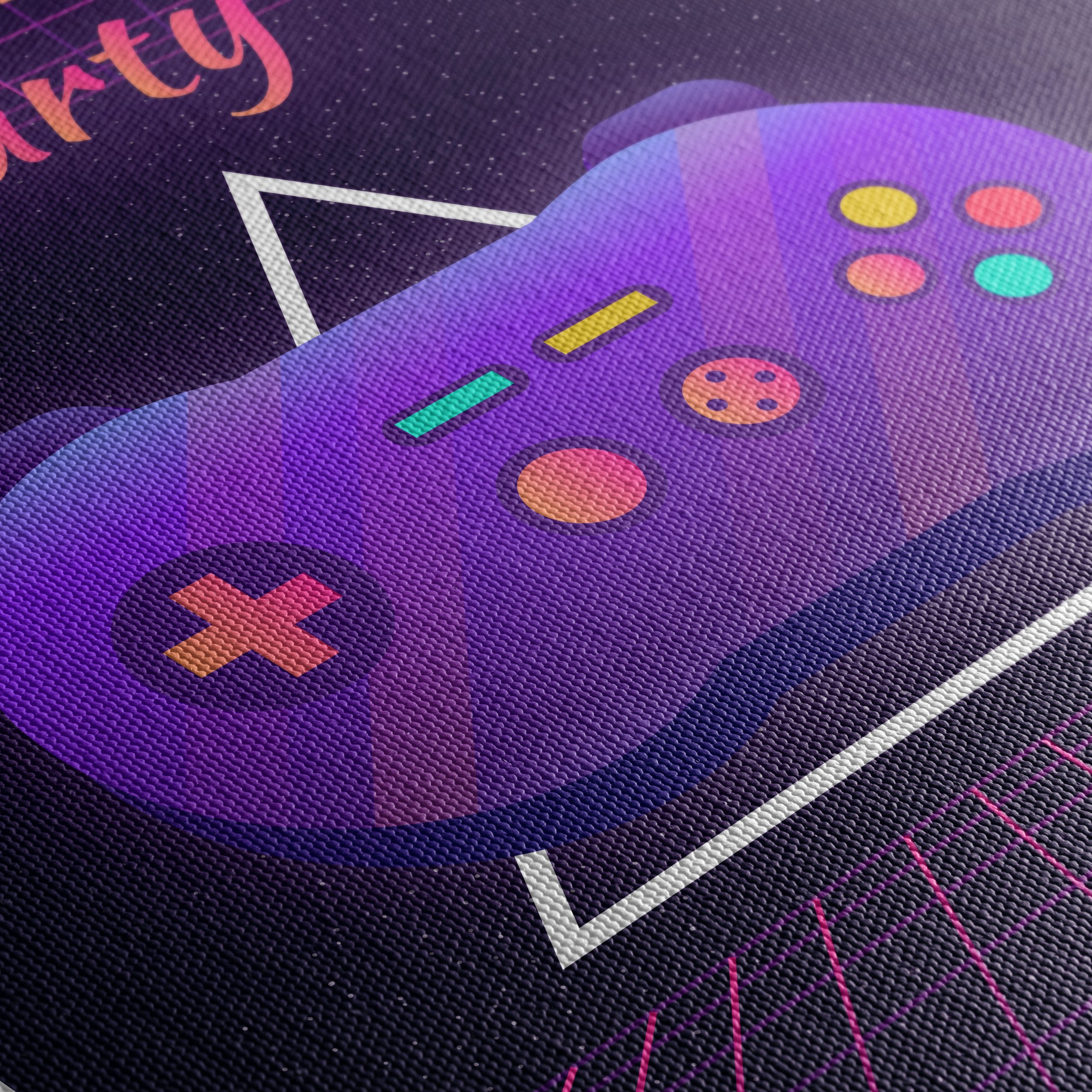 Colorful Retro Gaming Controller Art - Image 5