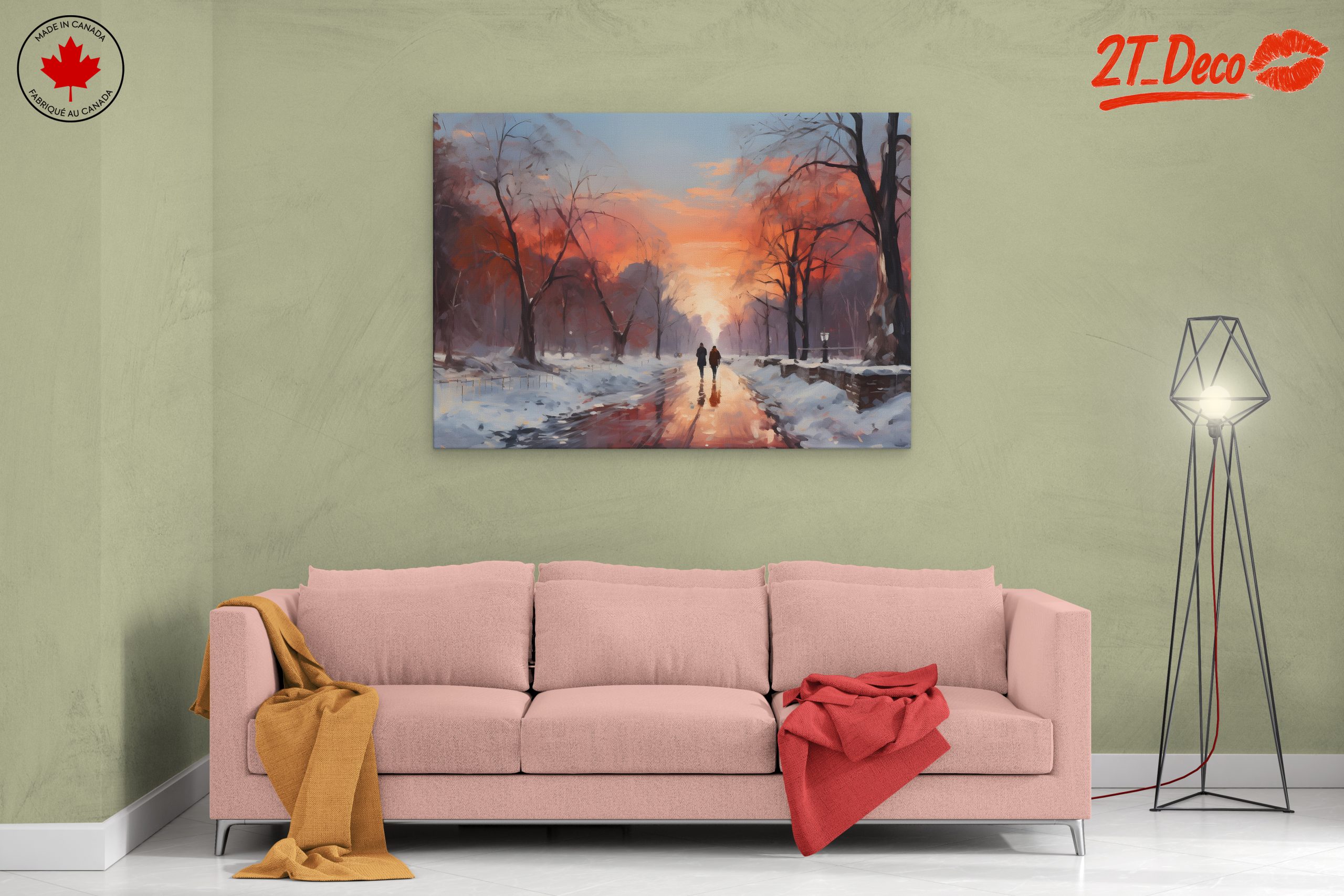 Winter Sunset Walk in a Snowy Landscape - Image 2