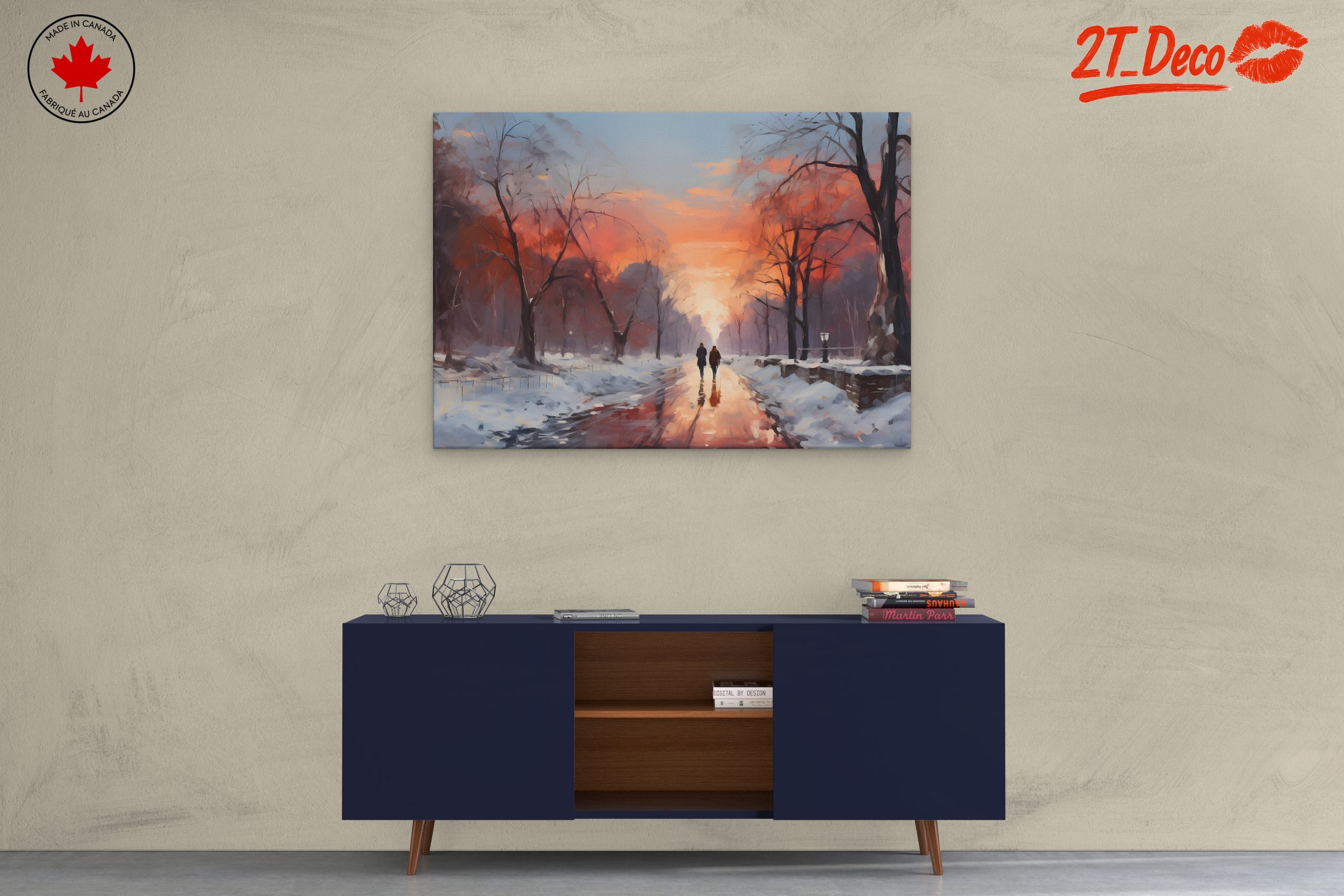 Winter Sunset Walk in a Snowy Landscape - Image 3