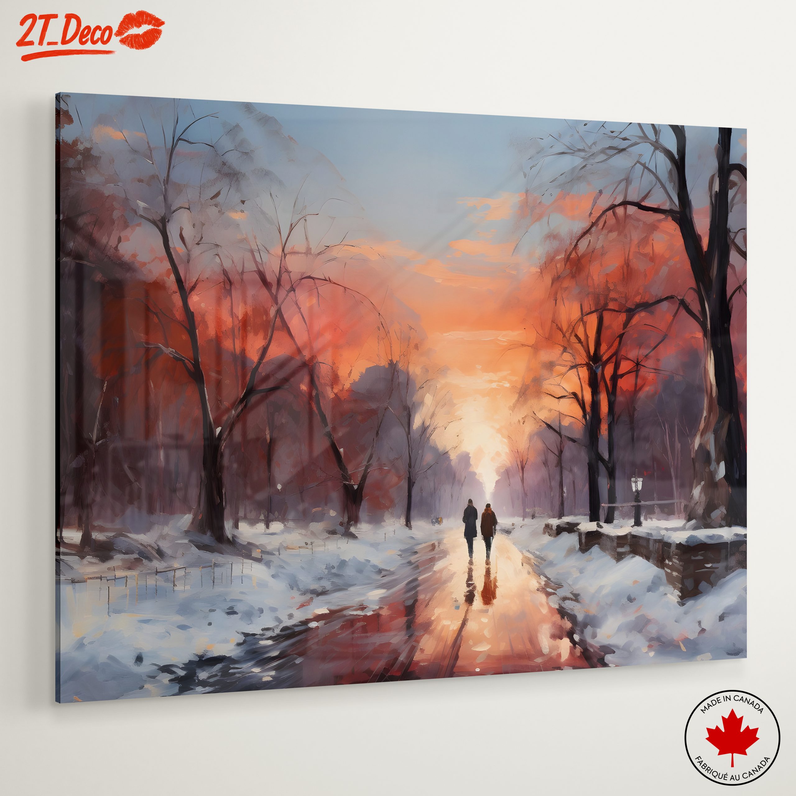Winter Sunset Walk in a Snowy Landscape - Image 6