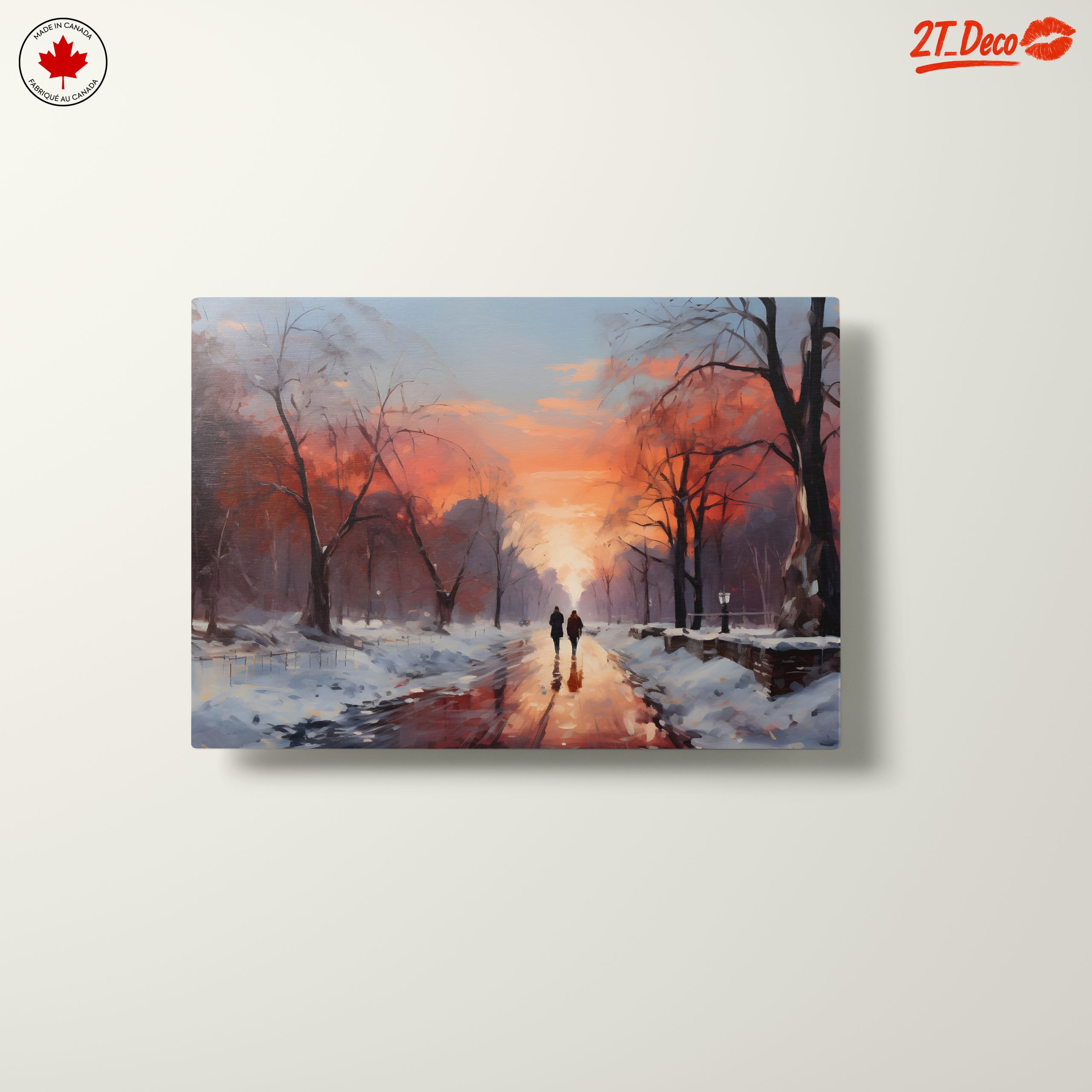 Winter Sunset Walk in a Snowy Landscape - Image 10