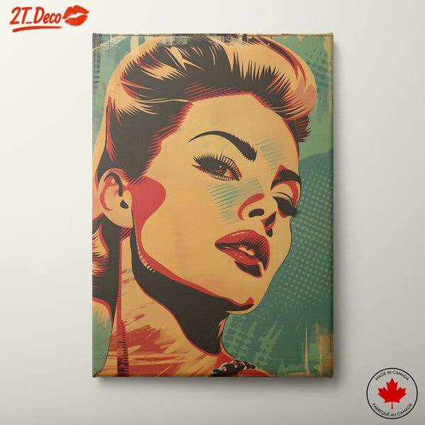 Vibrant Pop Art Portrait of a Woman 7