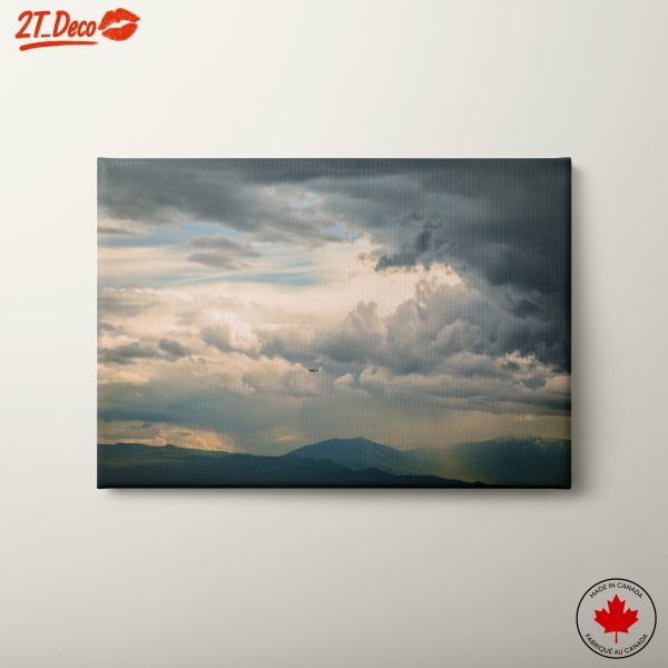 Dramatic Mountain Landscape Under Cloudy Skies
