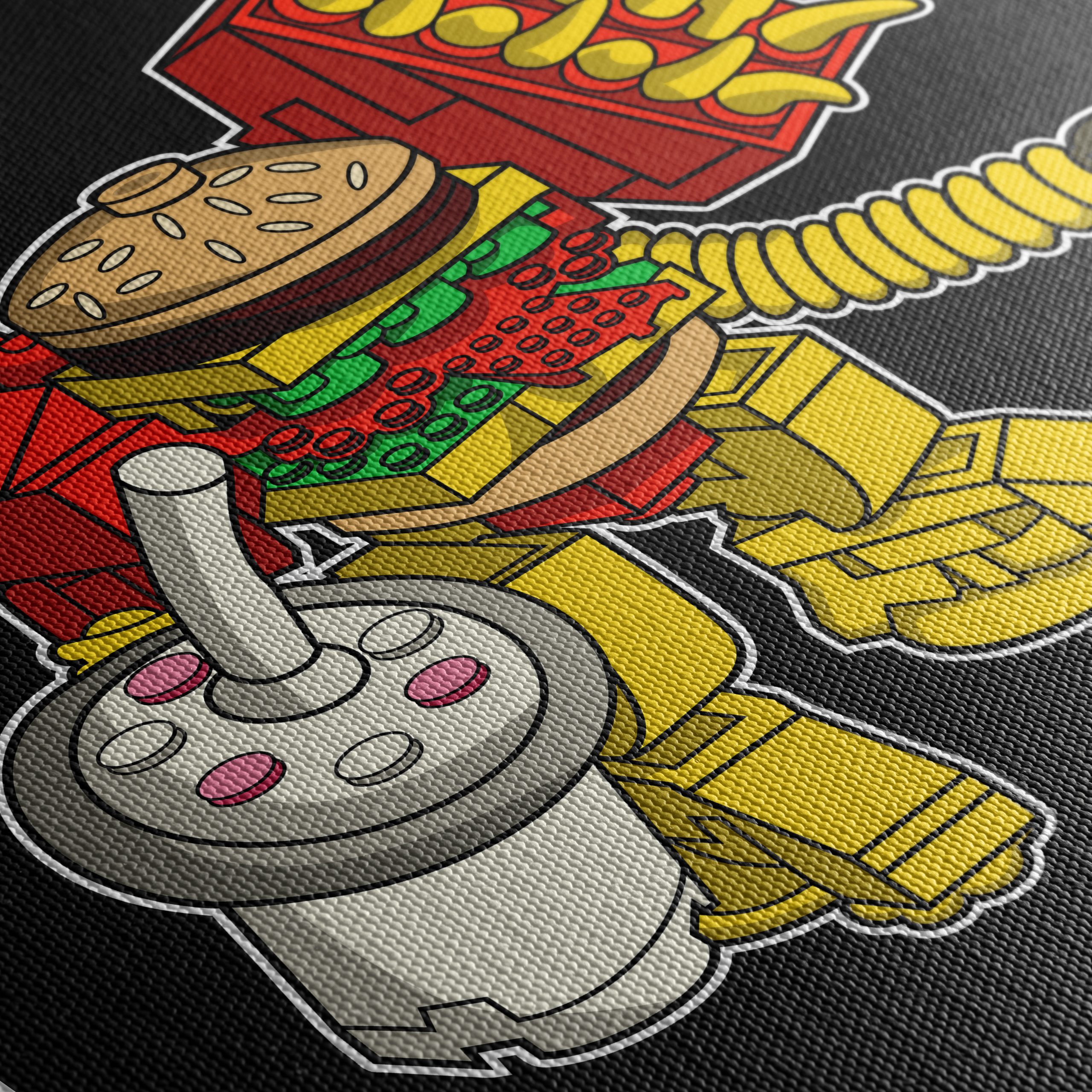 Whimsical Food Character Design Art - Image 5