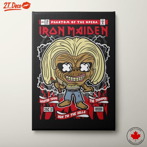 Iron Maiden Character Art Inspired by Phantom of the Opera