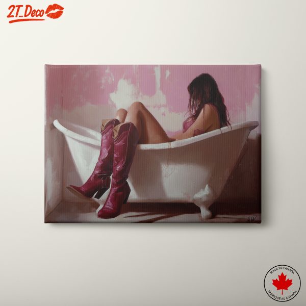 Stylized Female in Bathtub