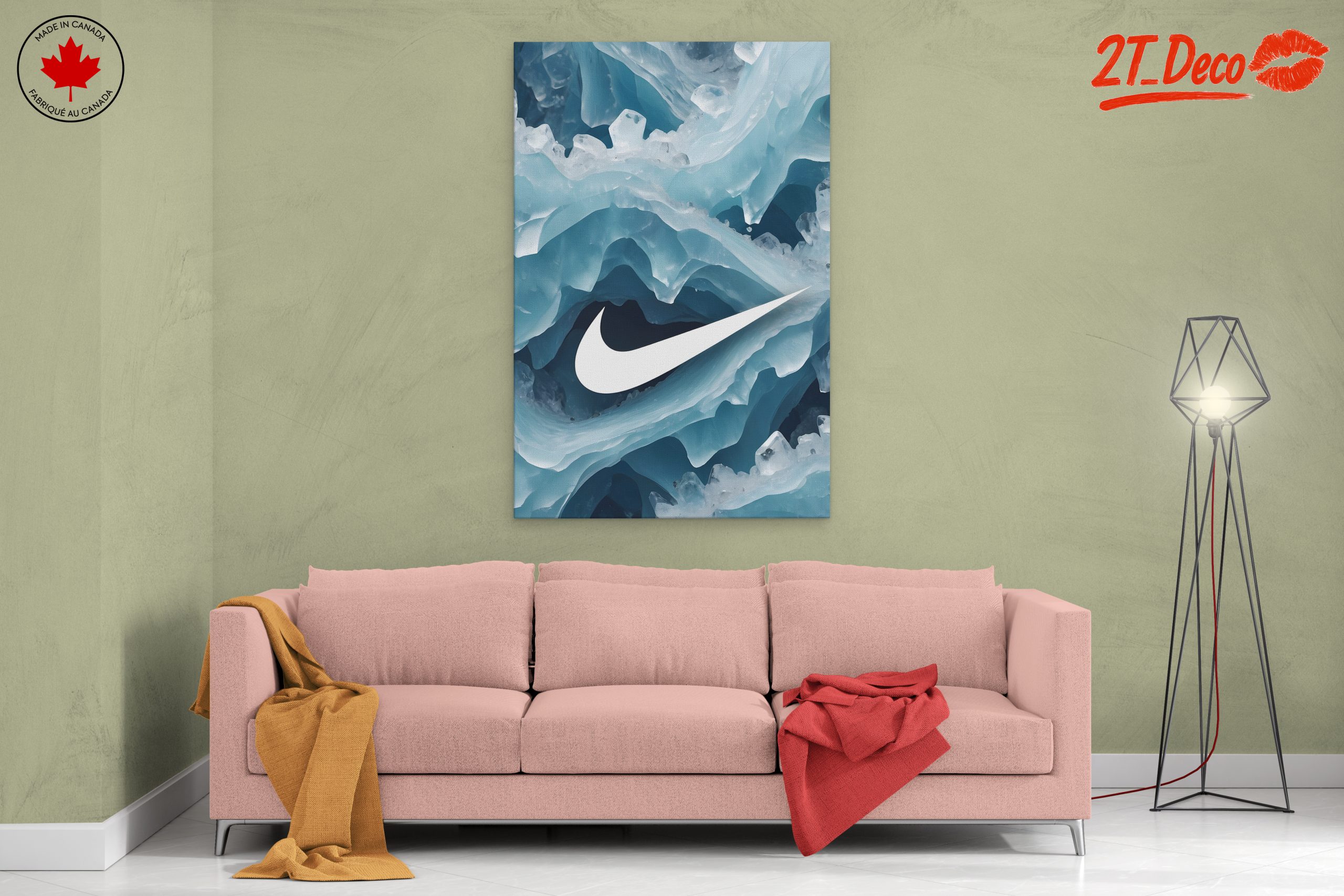 Nike Logo Abstract Ice Art - Image 2