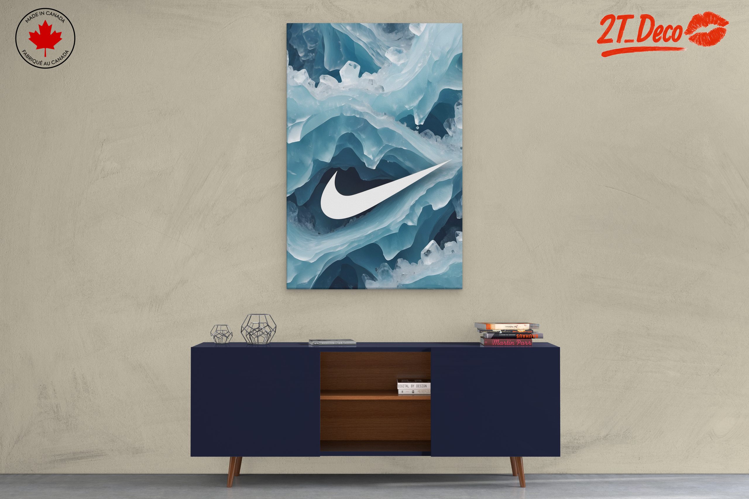 Nike Logo Abstract Ice Art - Image 3