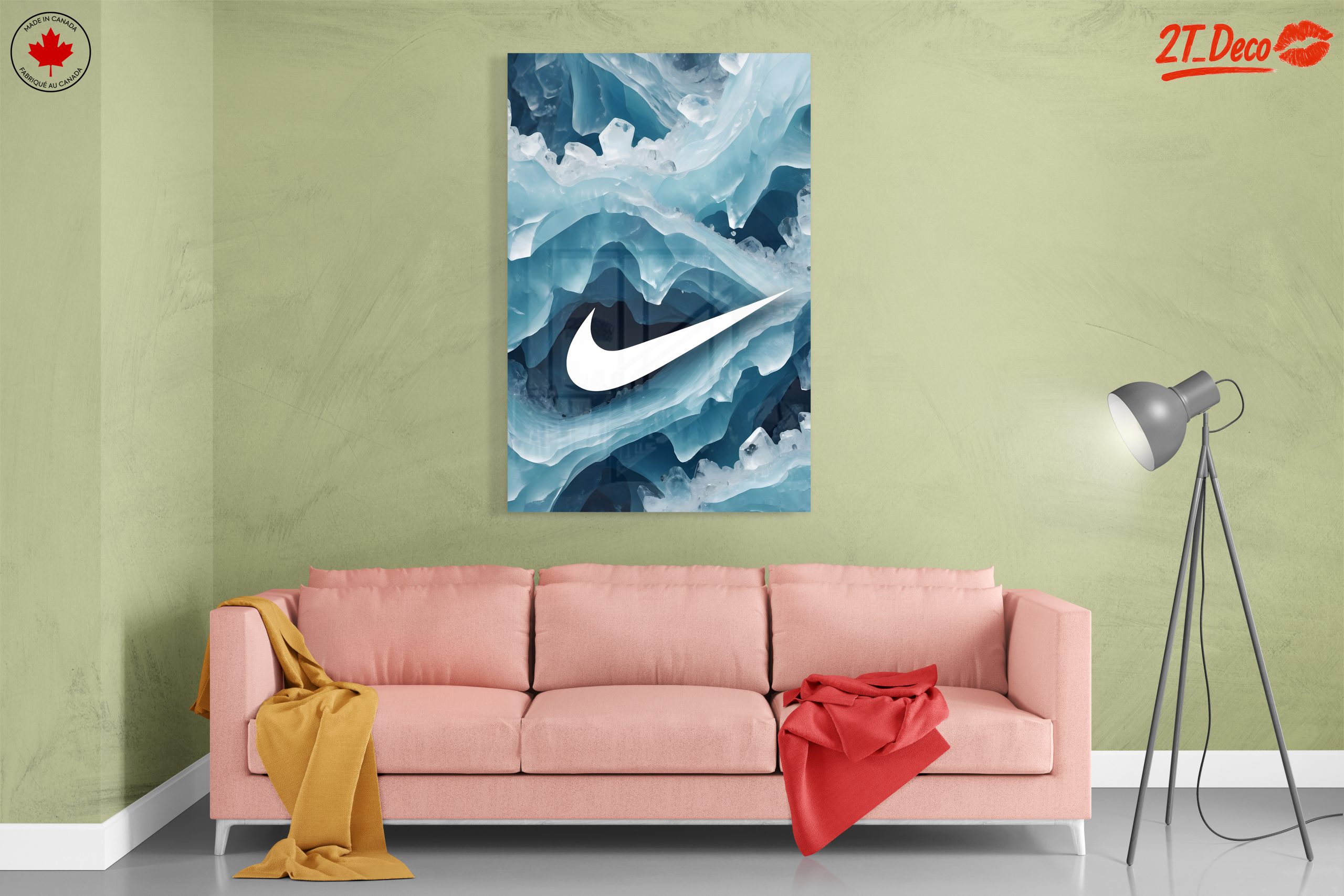 Nike Logo Abstract Ice Art - Image 7