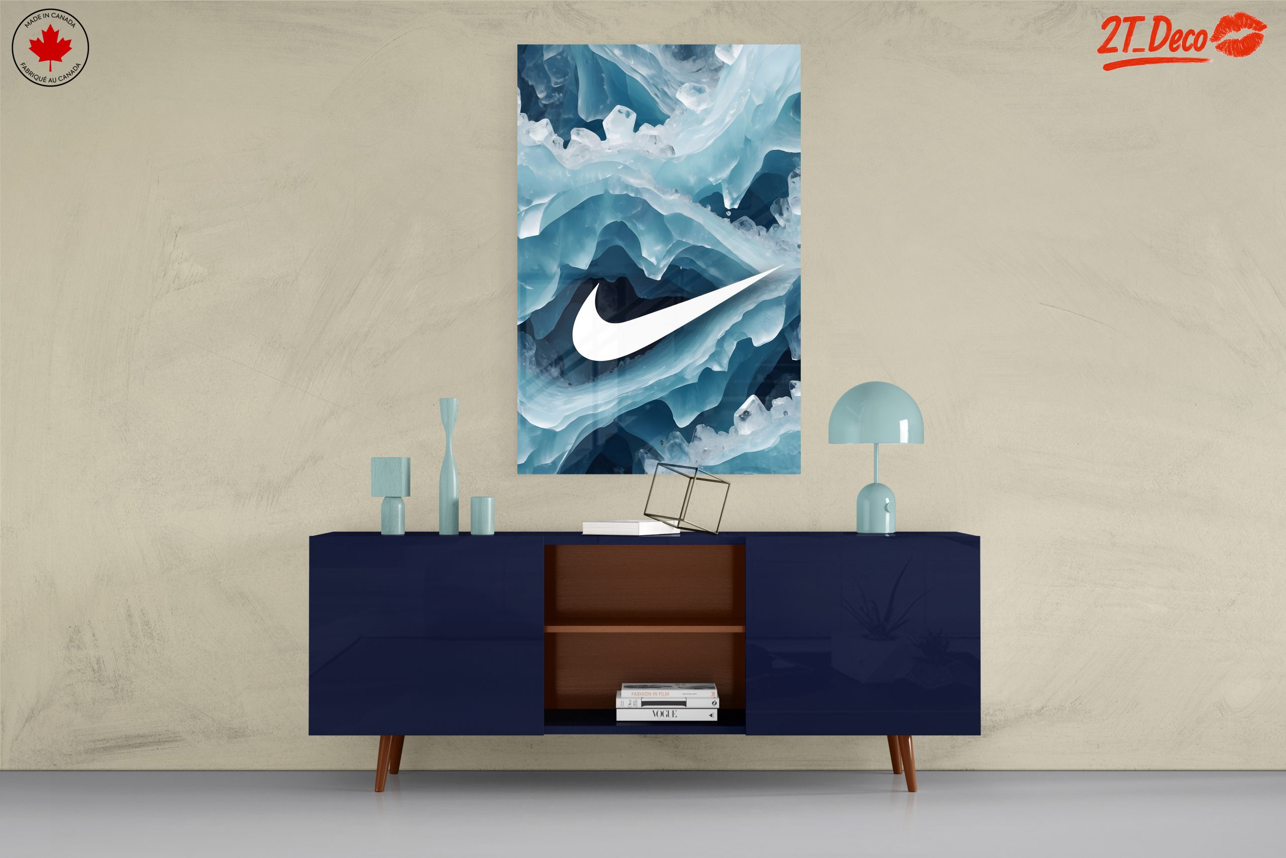 Nike Logo Abstract Ice Art - Image 8