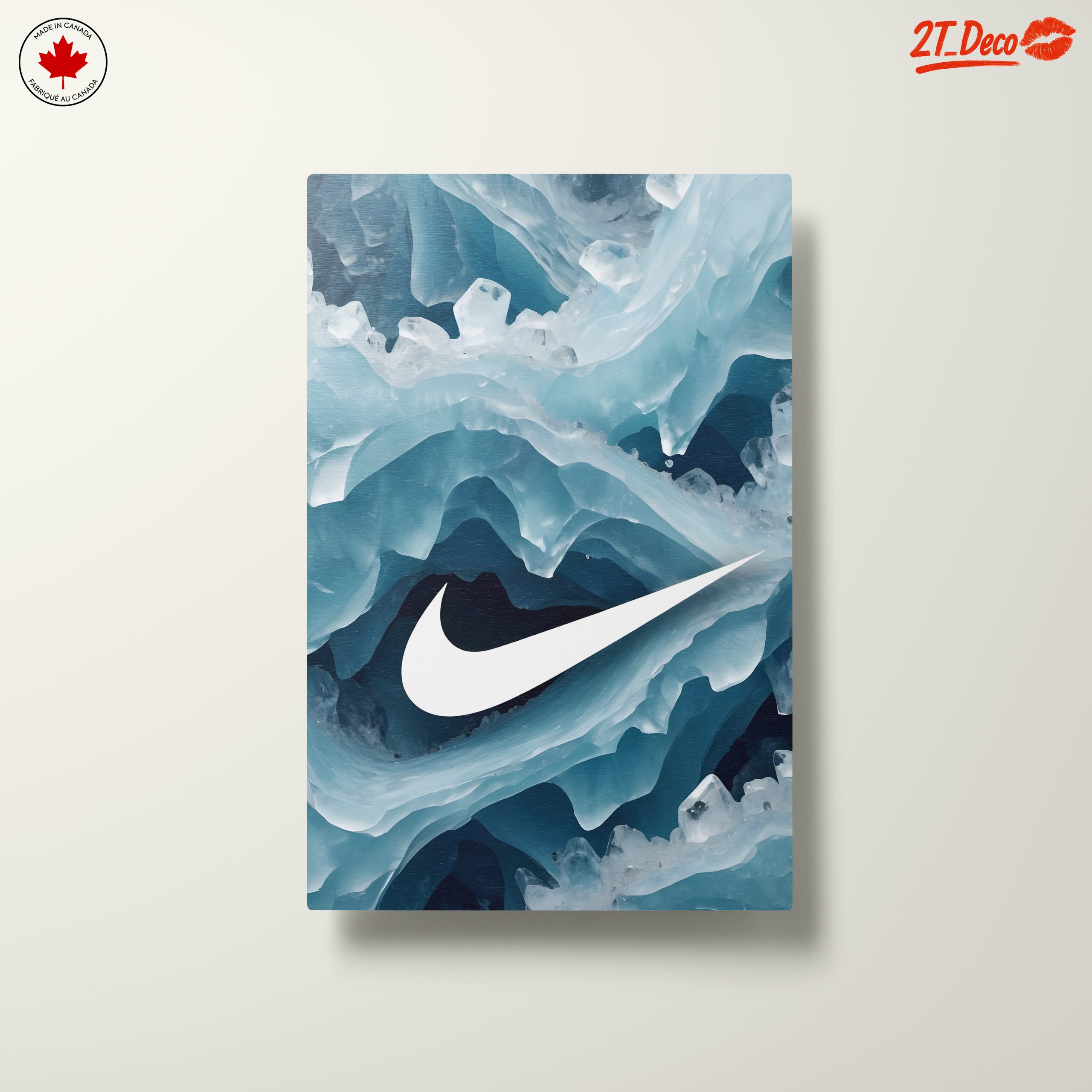 Nike Logo Abstract Ice Art - Image 10