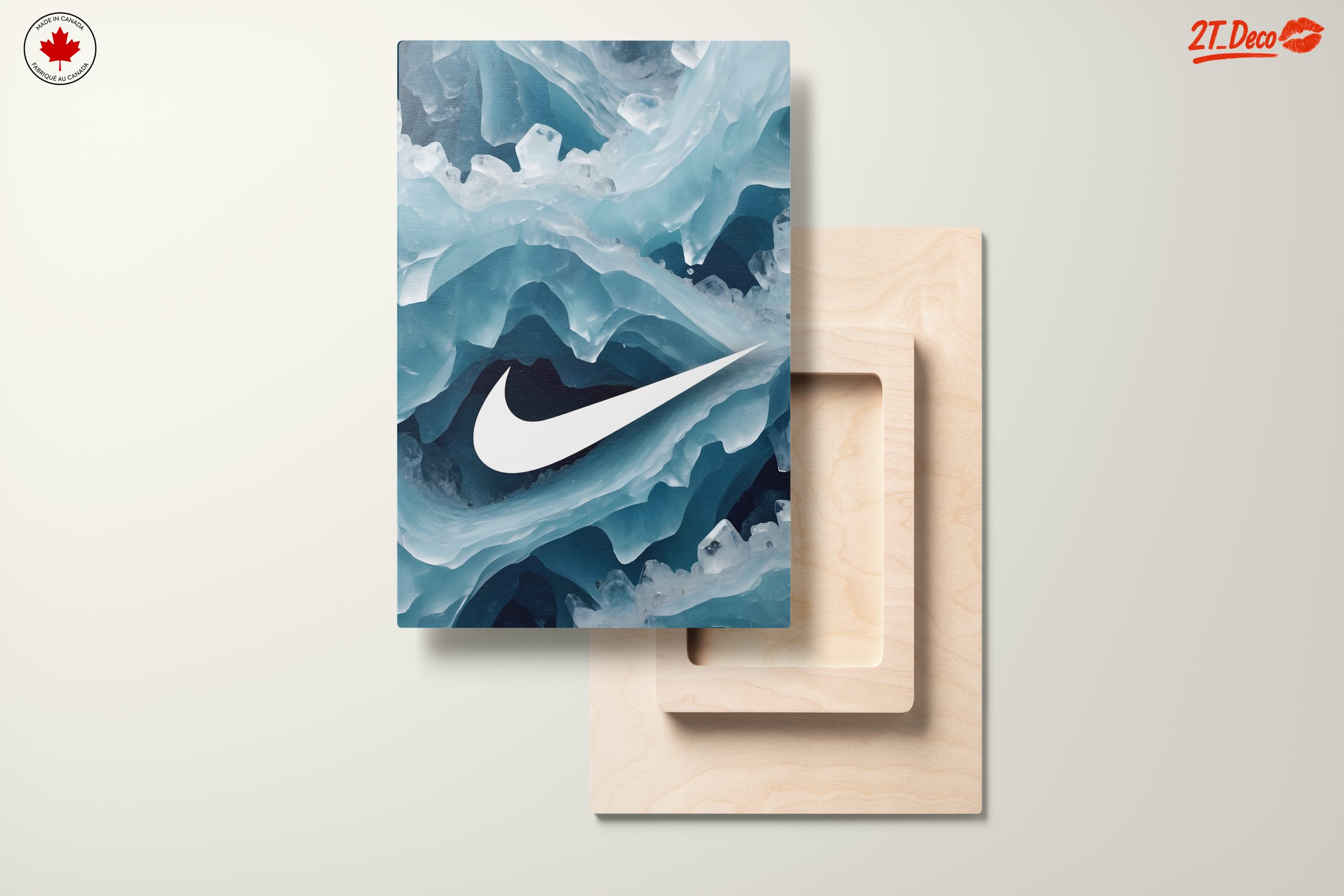 Nike Logo Abstract Ice Art - Image 11