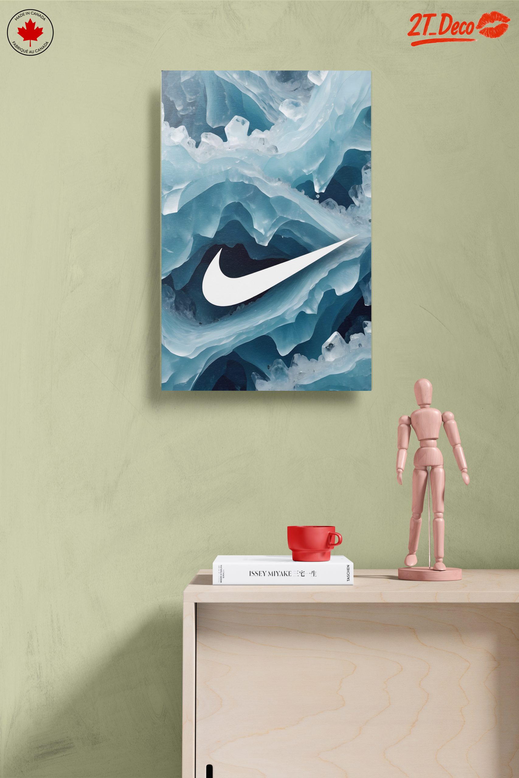 Nike Logo Abstract Ice Art - Image 14