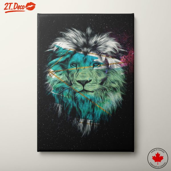 Stylized Lion Head Art