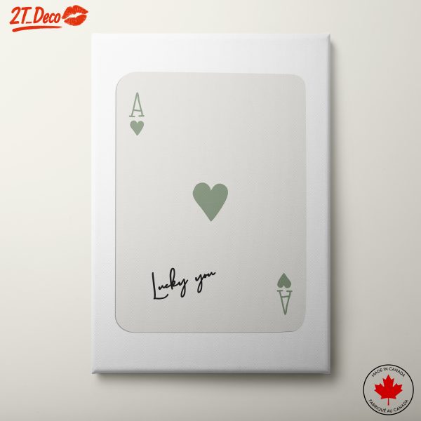 Ace of Hearts Playing Card Art