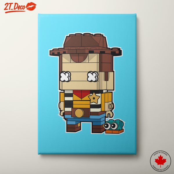 Whimsical Block Character Art Design