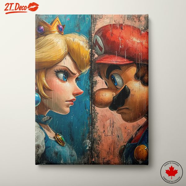 Intense Standoff Between Princess Peach and Mario