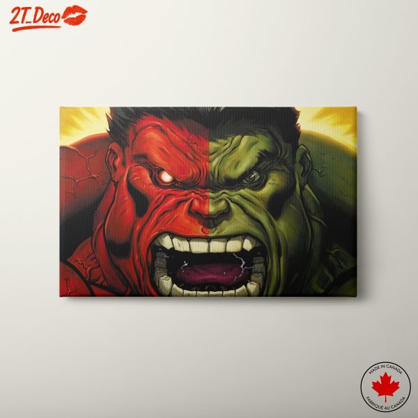 Hulk vs Red Hulk Epic Comic Art