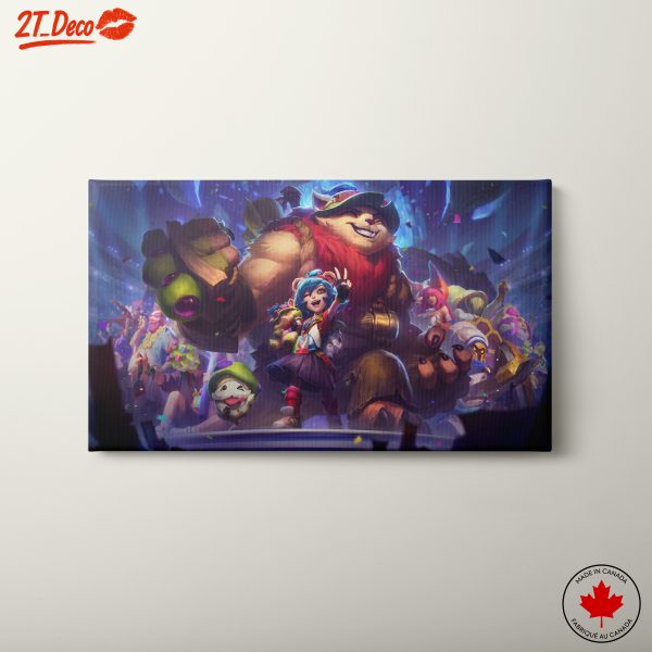 Festive Anime Characters in Colorful Scene