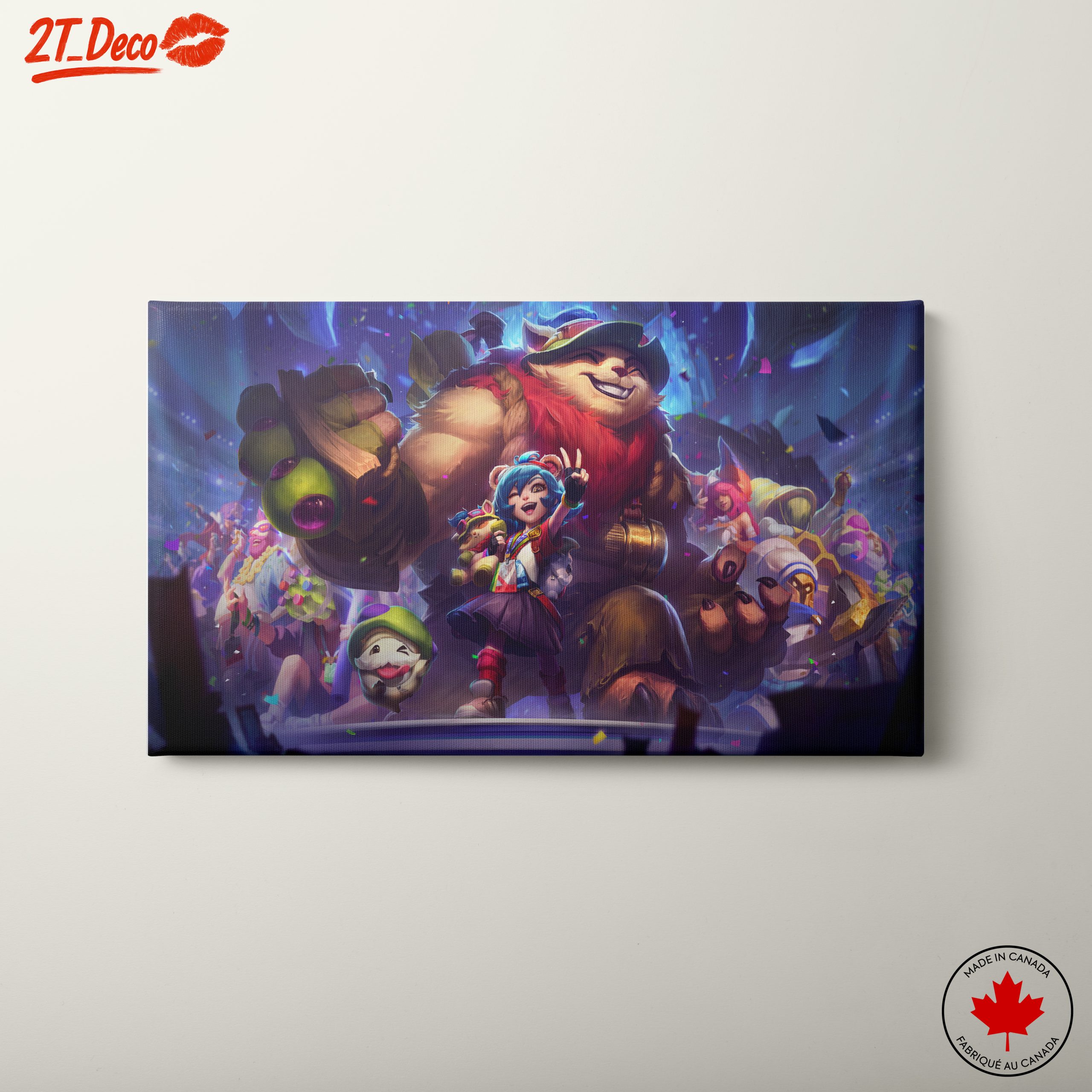 Festive Anime Characters in Colorful Scene