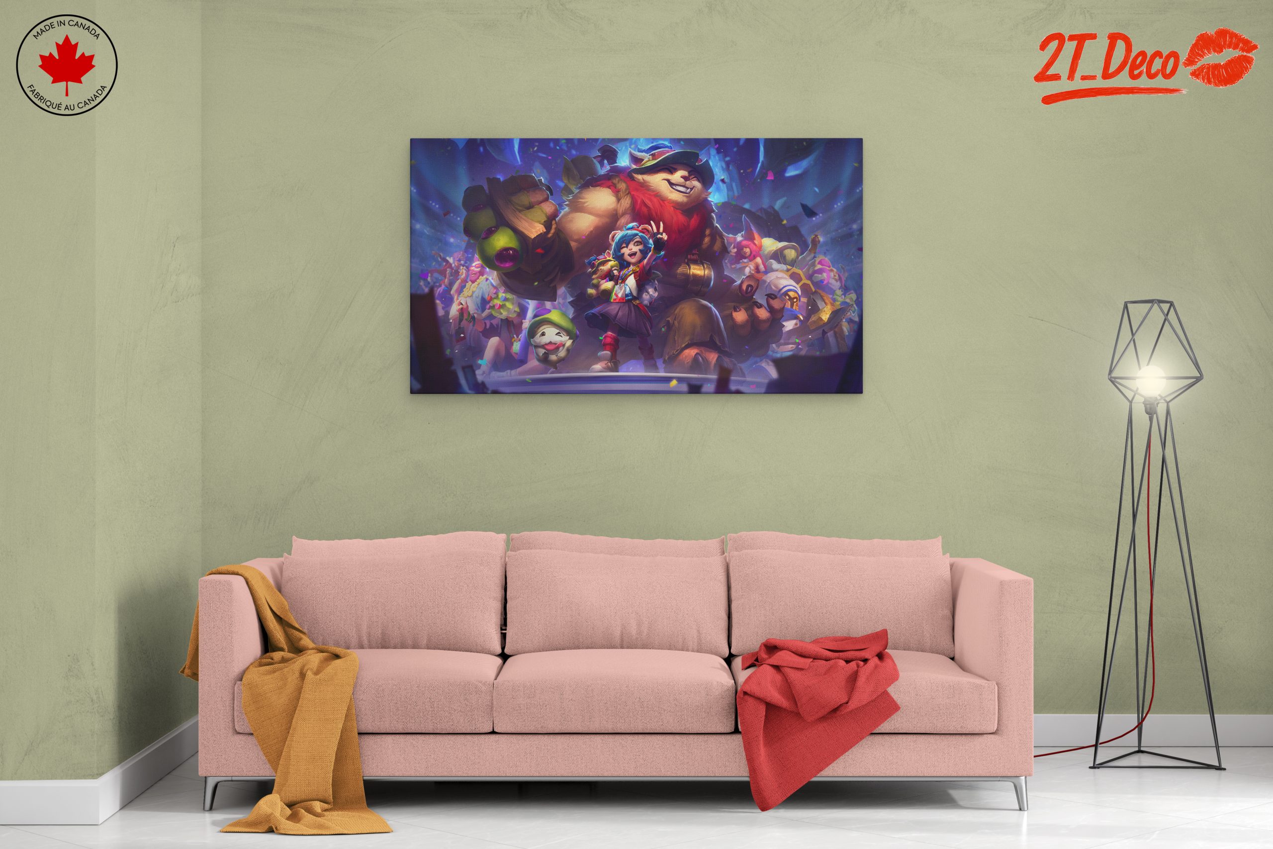 Festive Anime Characters in Colorful Scene - Image 2