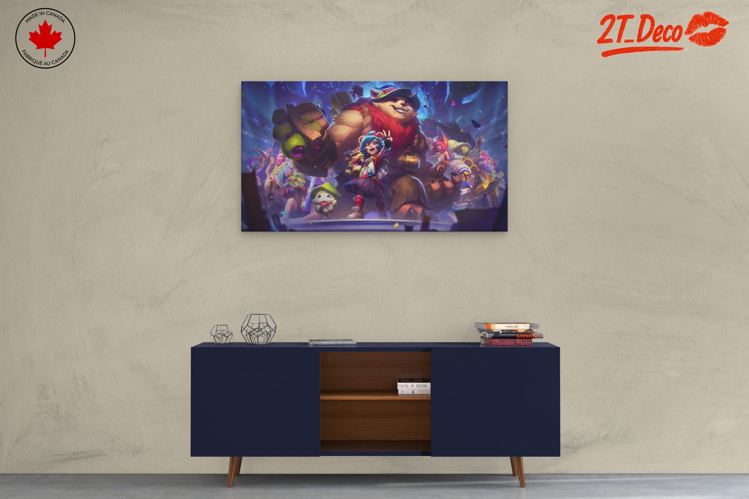 Festive Anime Characters in Colorful Scene - Image 3