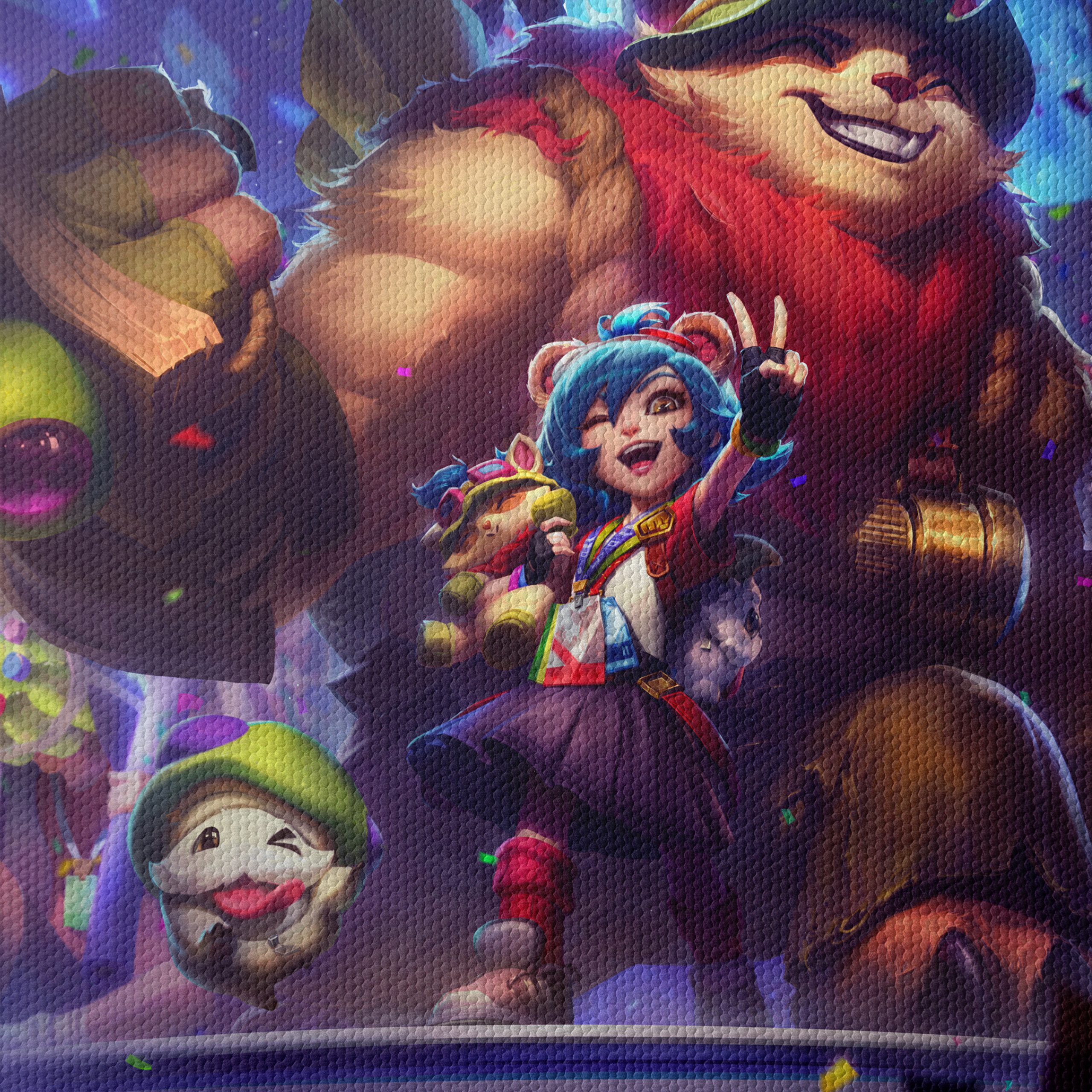 Festive Anime Characters in Colorful Scene - Image 4