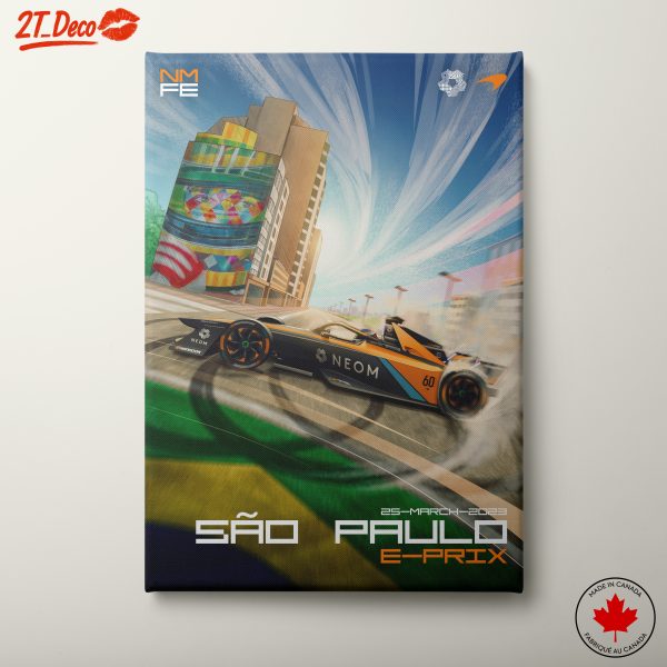 São Paulo E-Prix 2023 Racing Artwork
