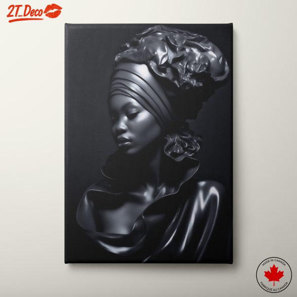 Elegant African Woman with Headwrap