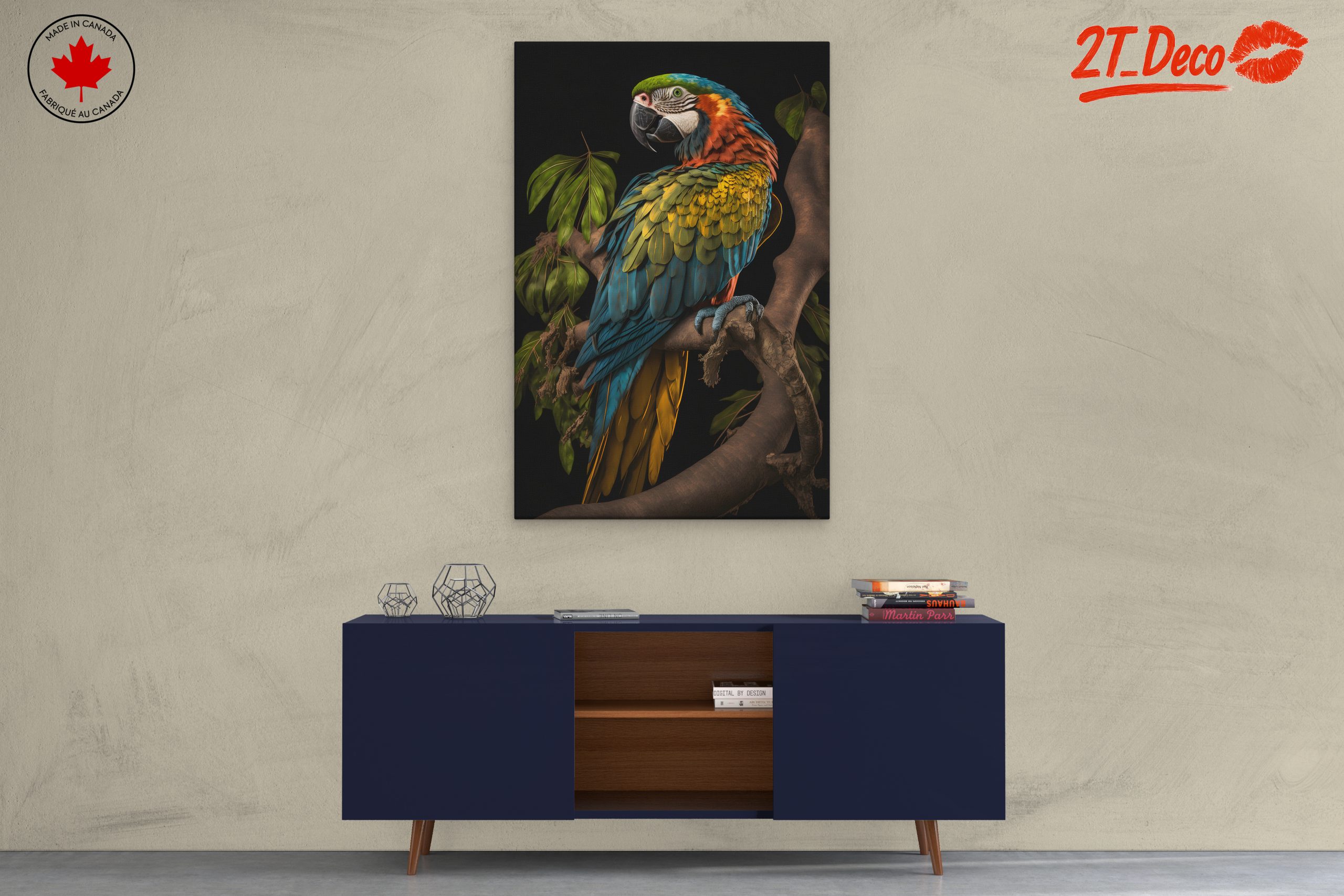 Colorful Parrot Wall Art 4 - Image 3