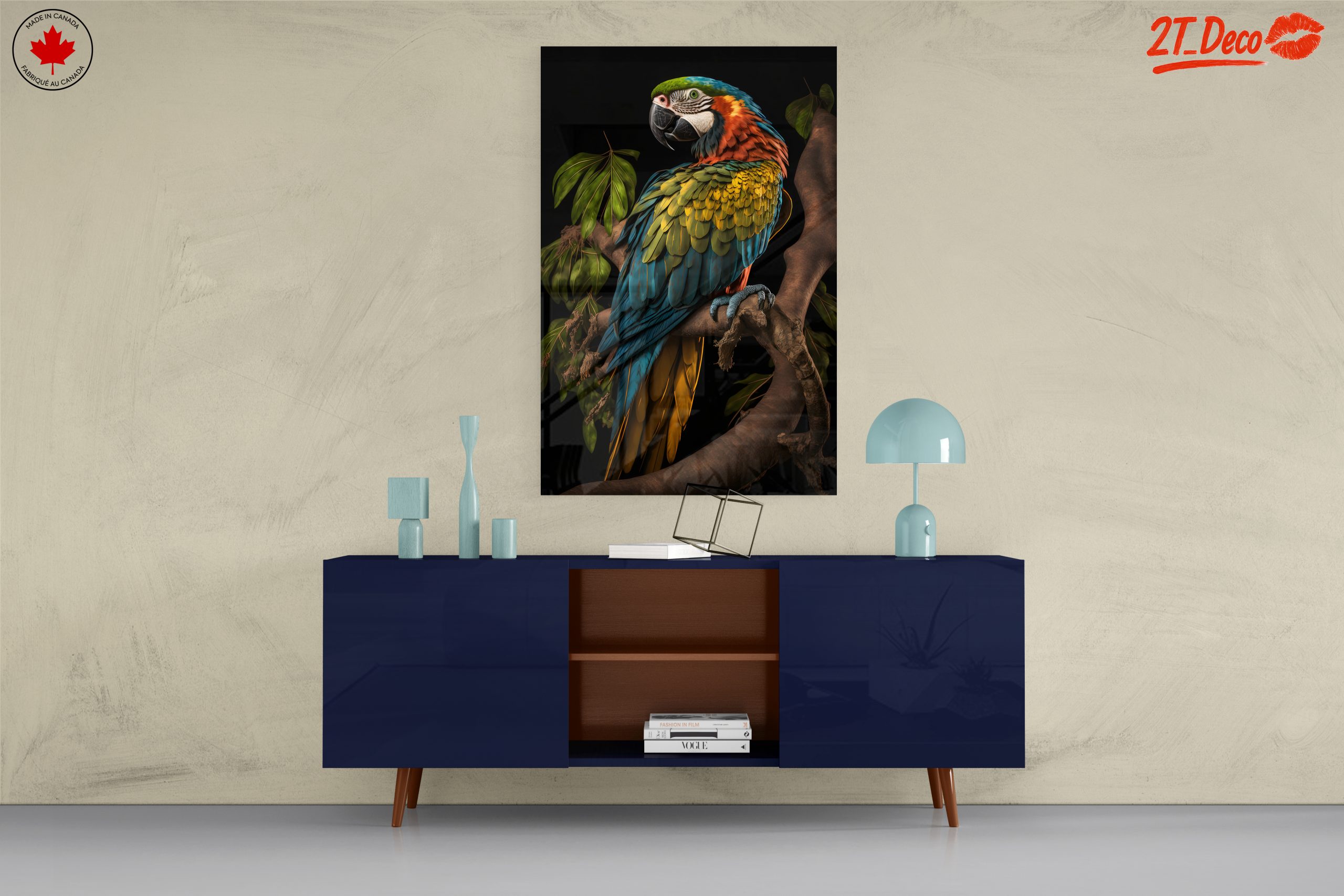 Colorful Parrot Wall Art 4 - Image 8