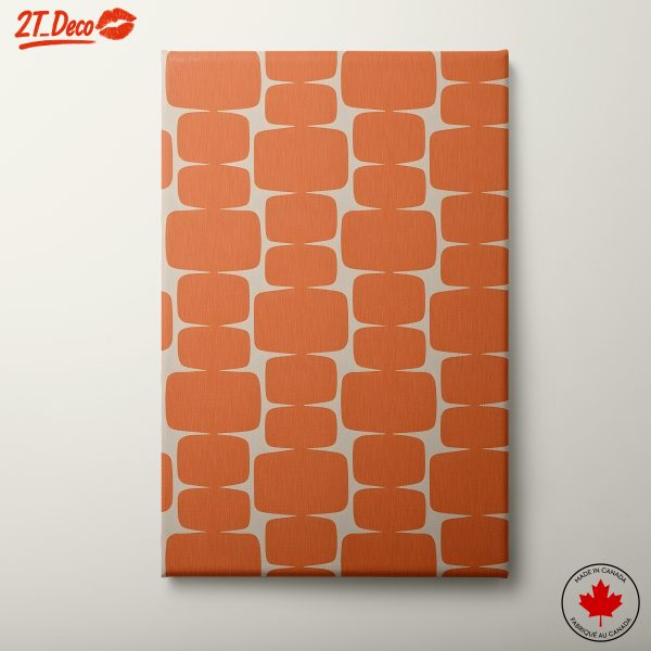 Retro Geometric Pattern Wall Art