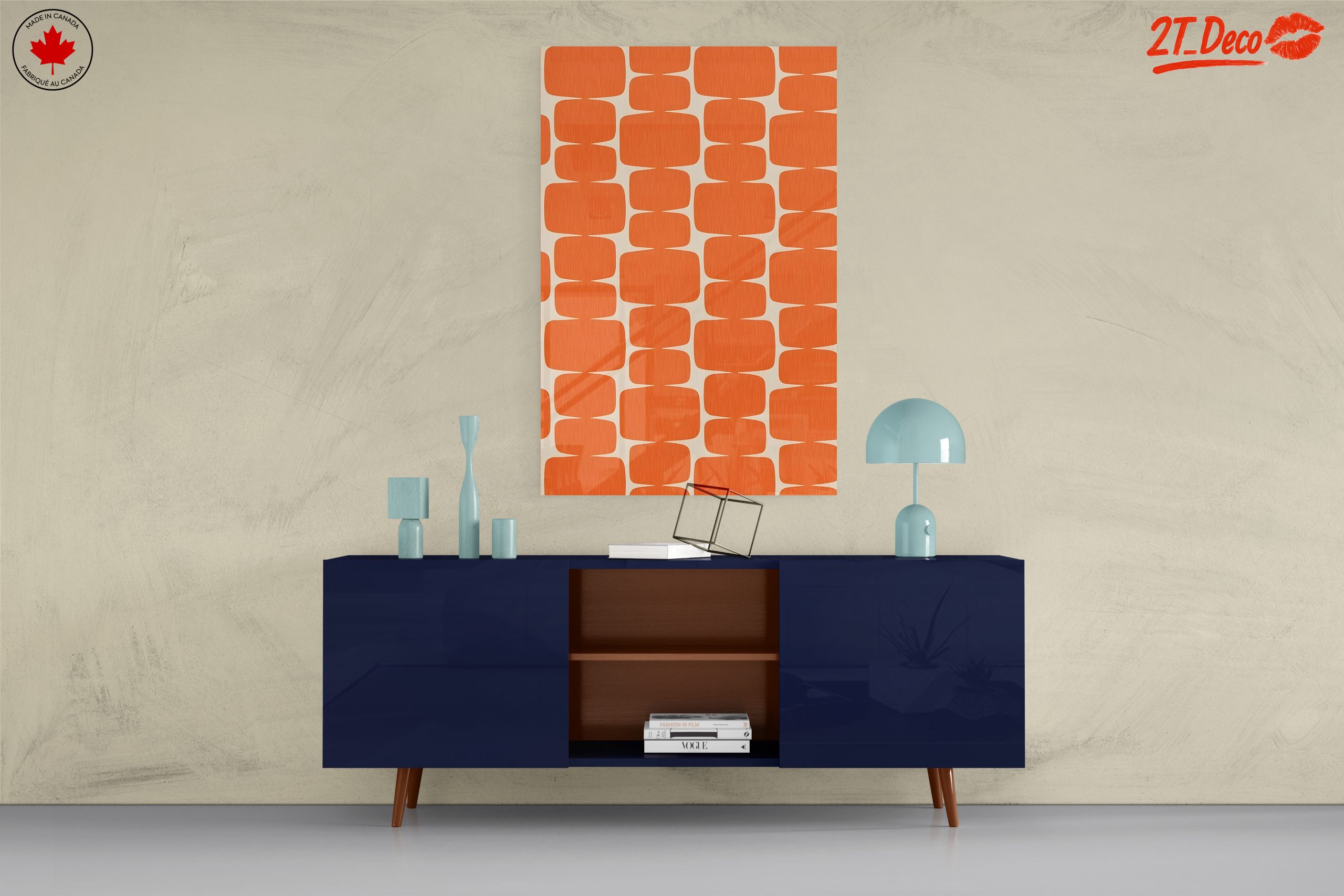 Retro Geometric Pattern Wall Art - Image 8