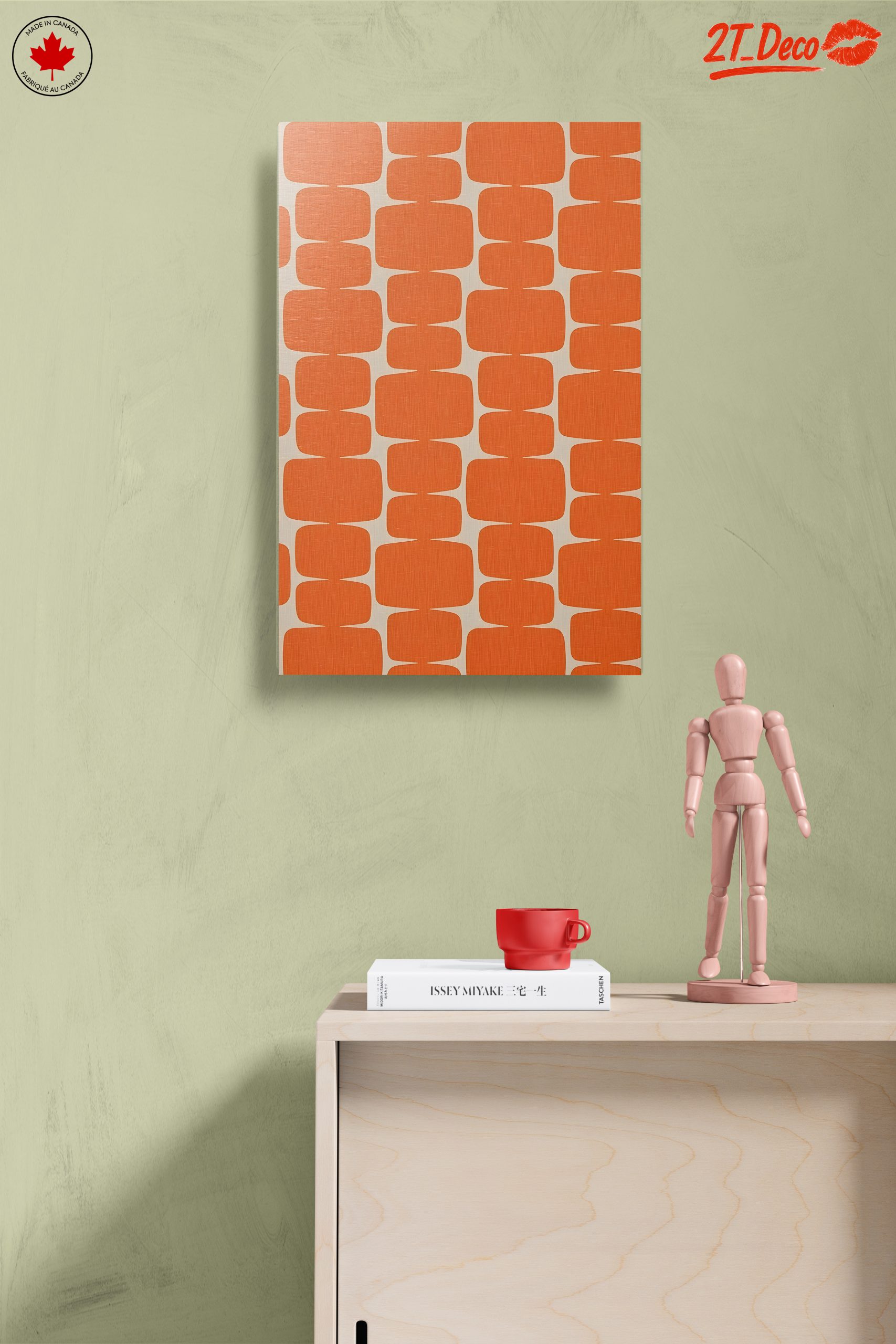 Retro Geometric Pattern Wall Art - Image 14