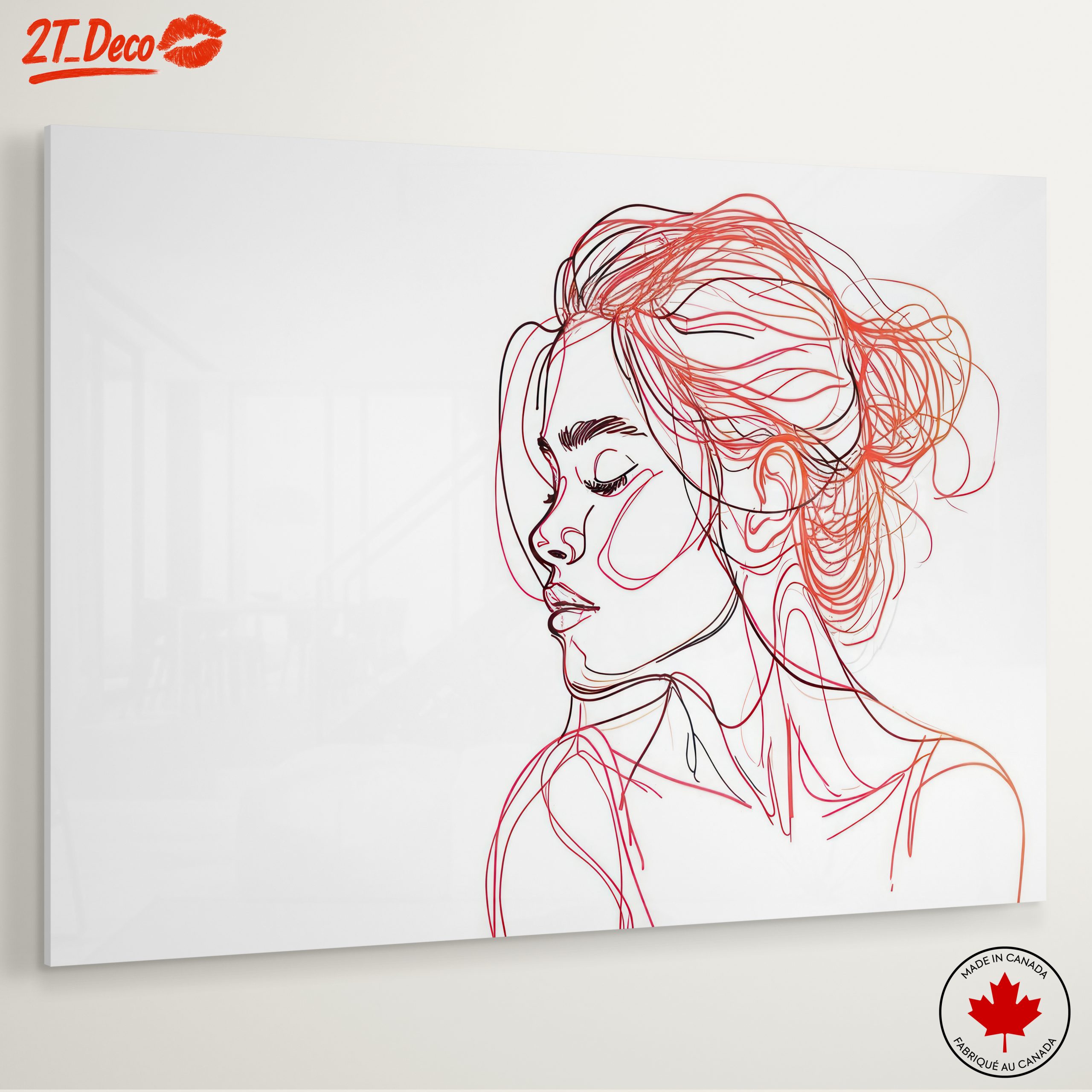 Stylized Female Figure Line Art - Image 6