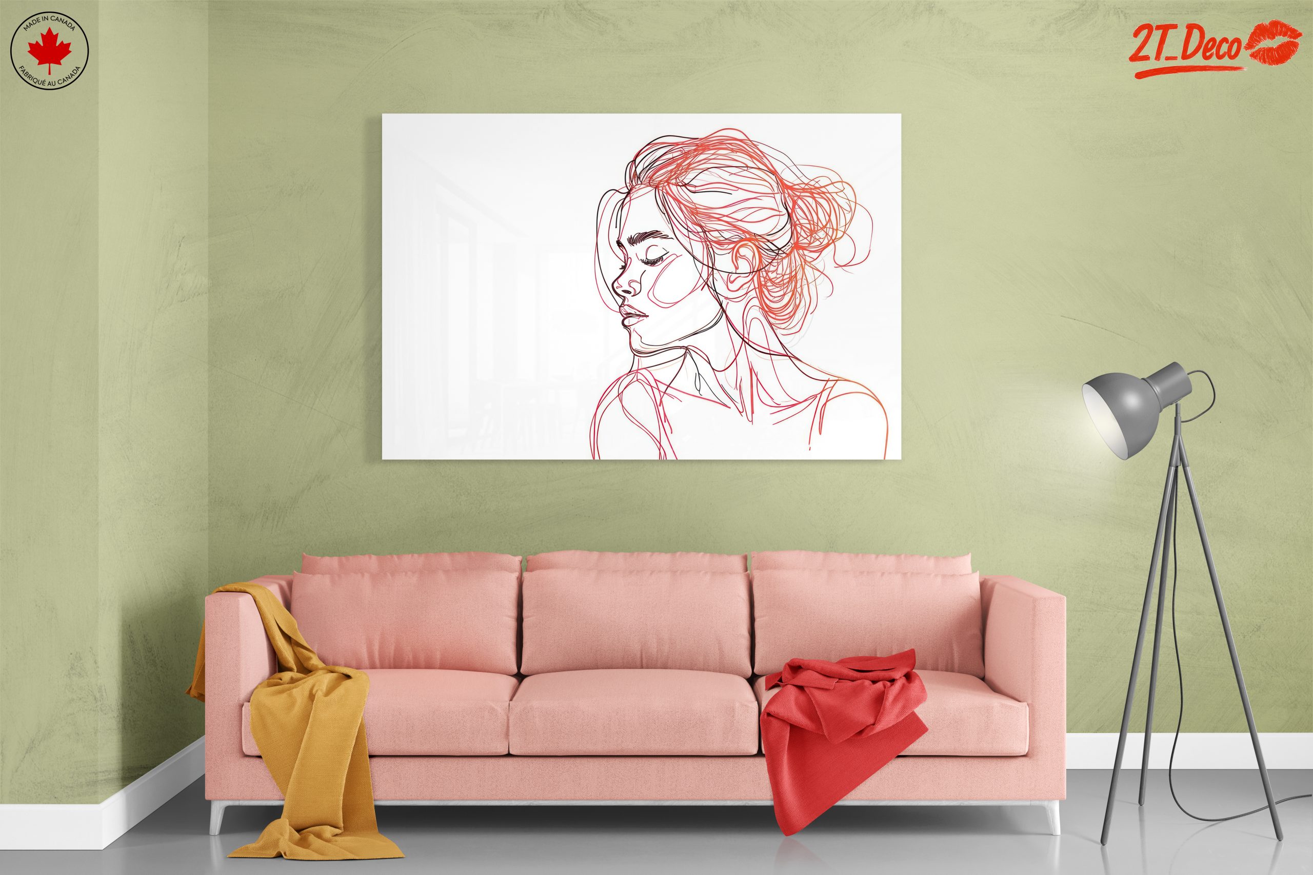 Stylized Female Figure Line Art - Image 7