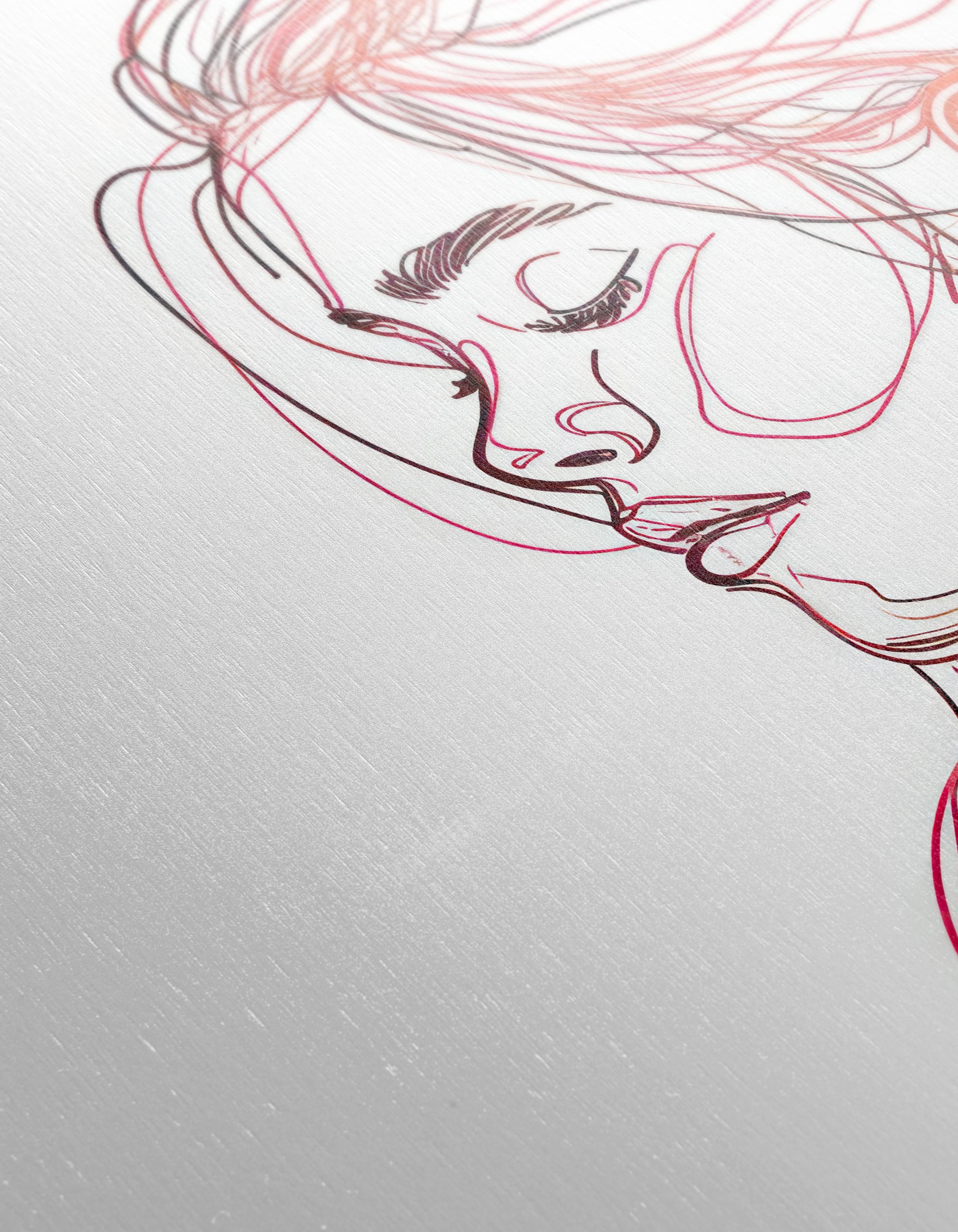 Stylized Female Figure Line Art - Image 12