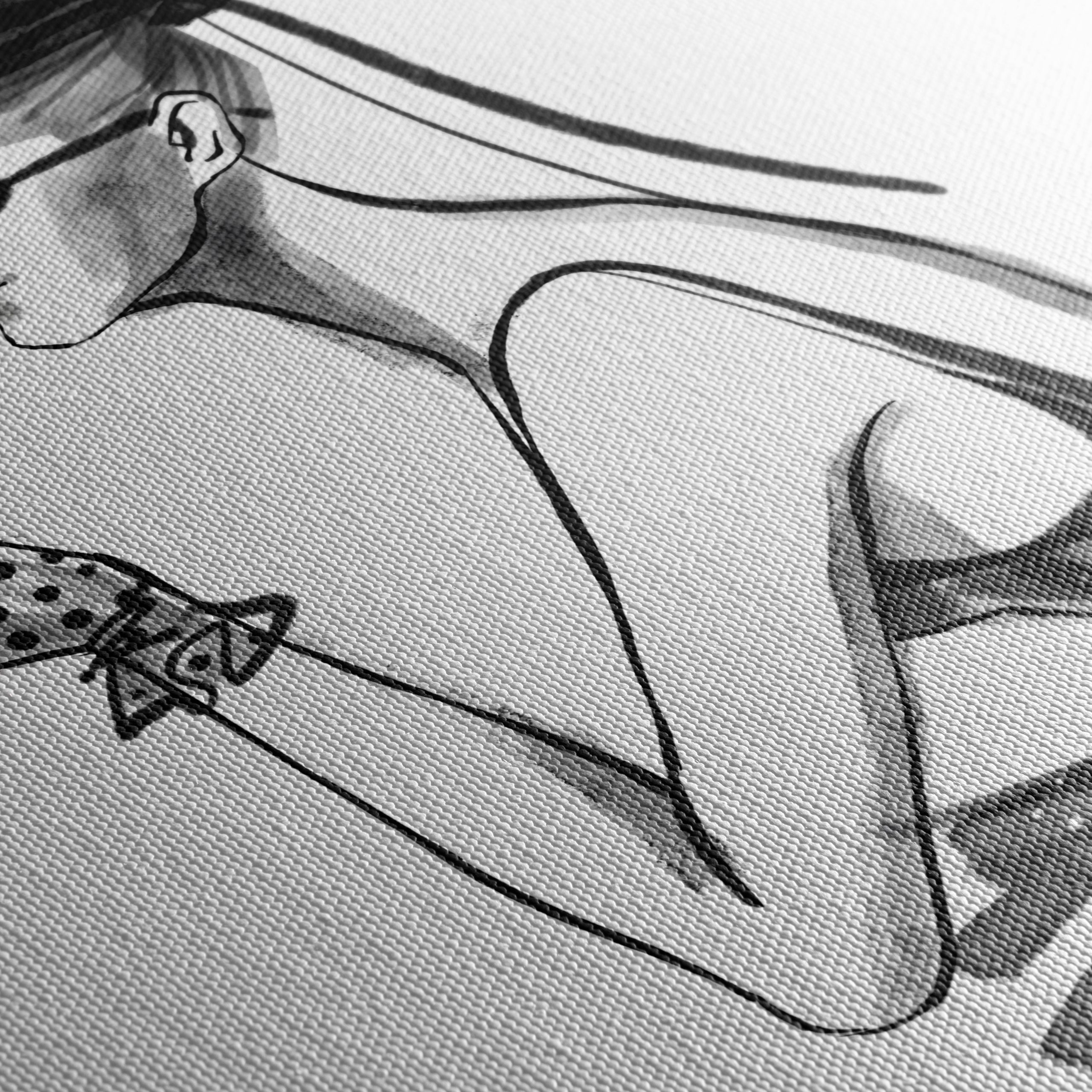 Chic Modern Feminine Portrait Art - Image 5