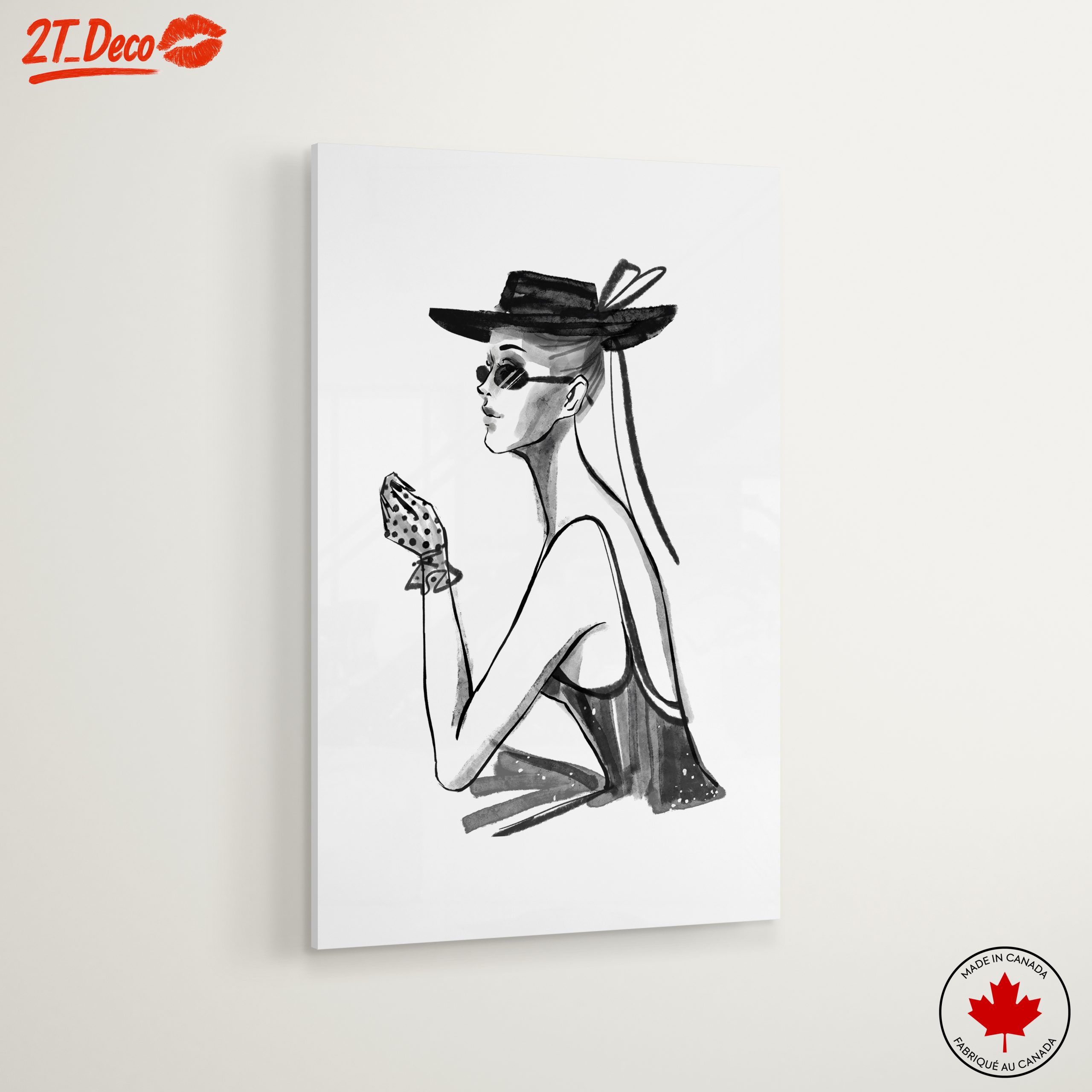 Chic Modern Feminine Portrait Art - Image 6