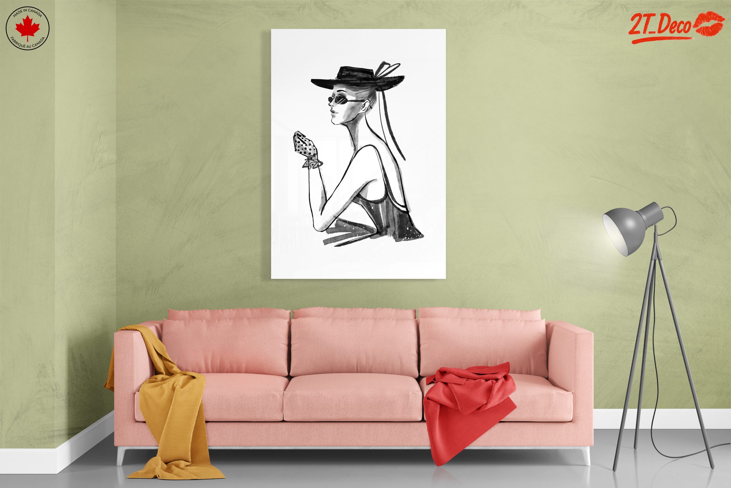 Chic Modern Feminine Portrait Art - Image 7
