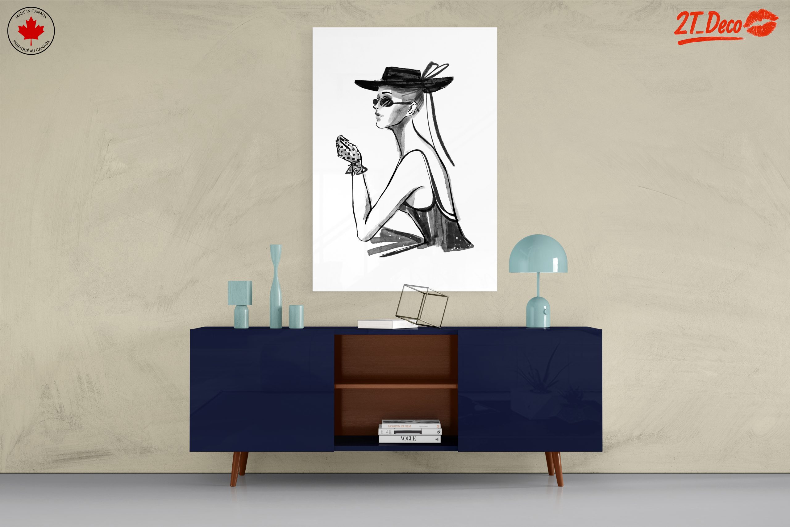Chic Modern Feminine Portrait Art - Image 8