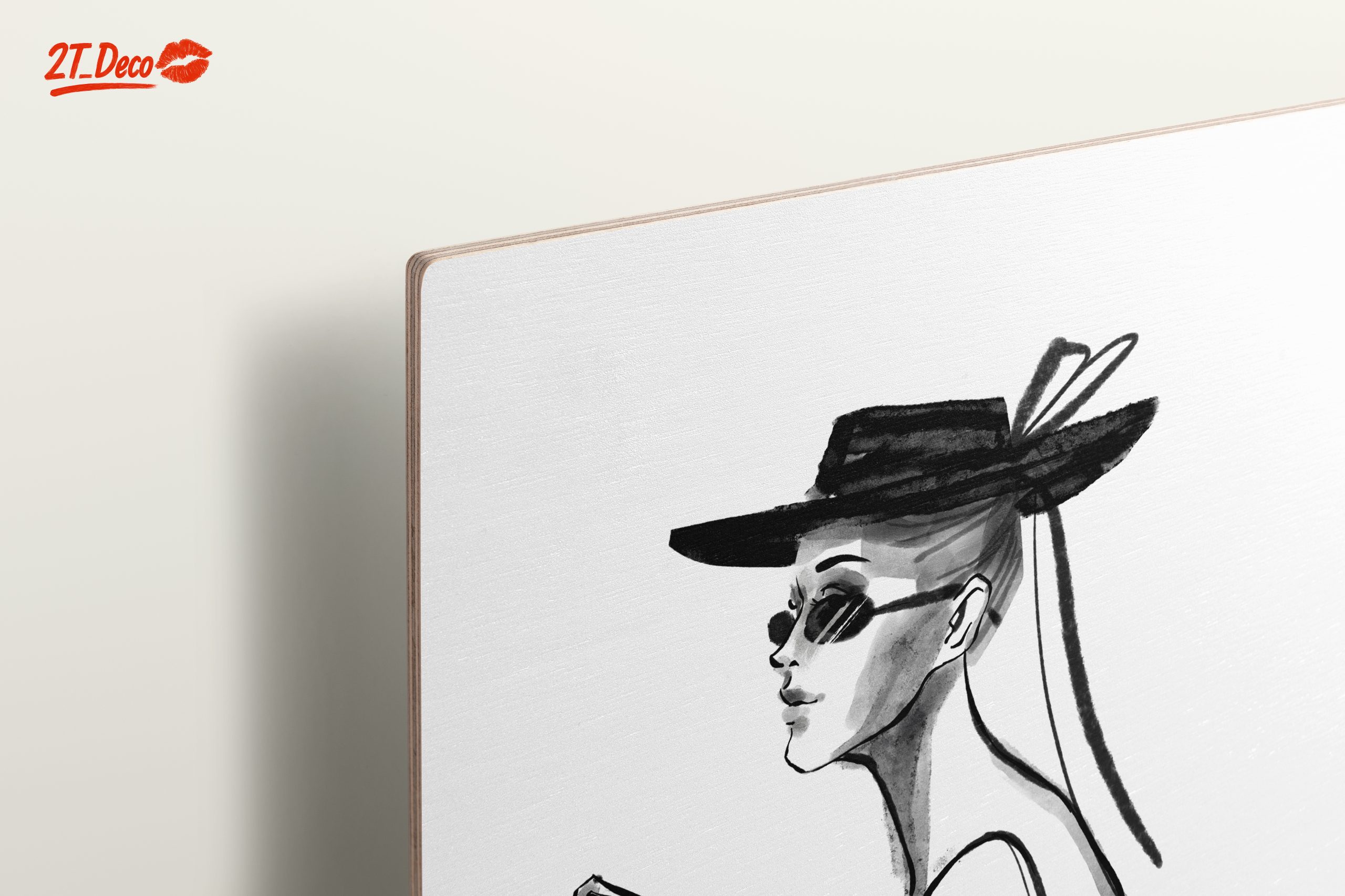 Chic Modern Feminine Portrait Art - Image 15